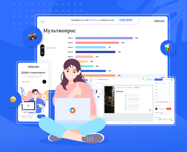 Interum — приложение интерактивных онлайн презентаций — Интерфейсы на Dprofile
