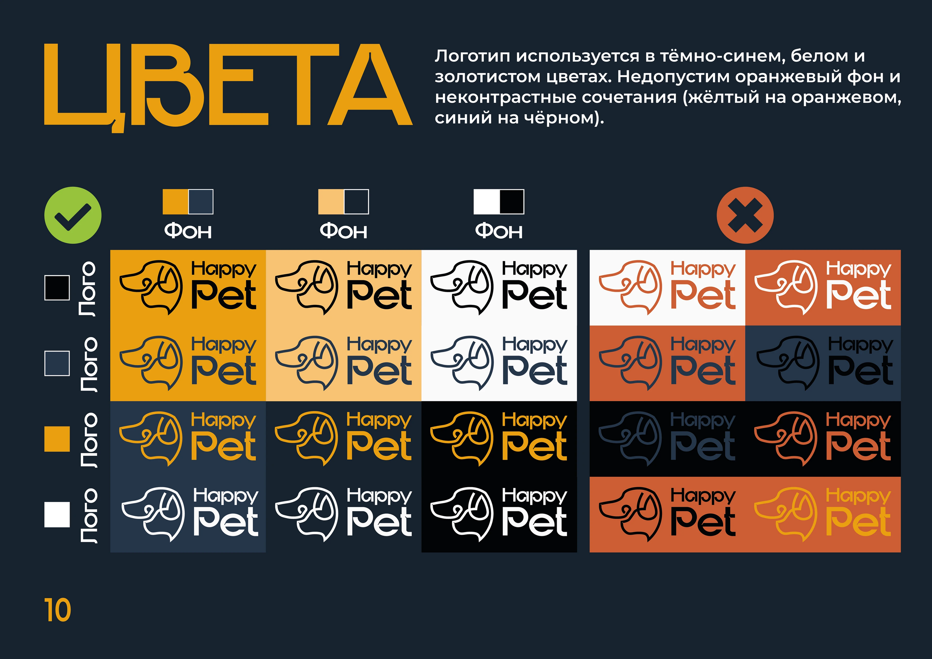 Брендбук HappyPet: полный гайдлайн — Изображение №10 — Интерфейсы, Брендинг на Dprofile