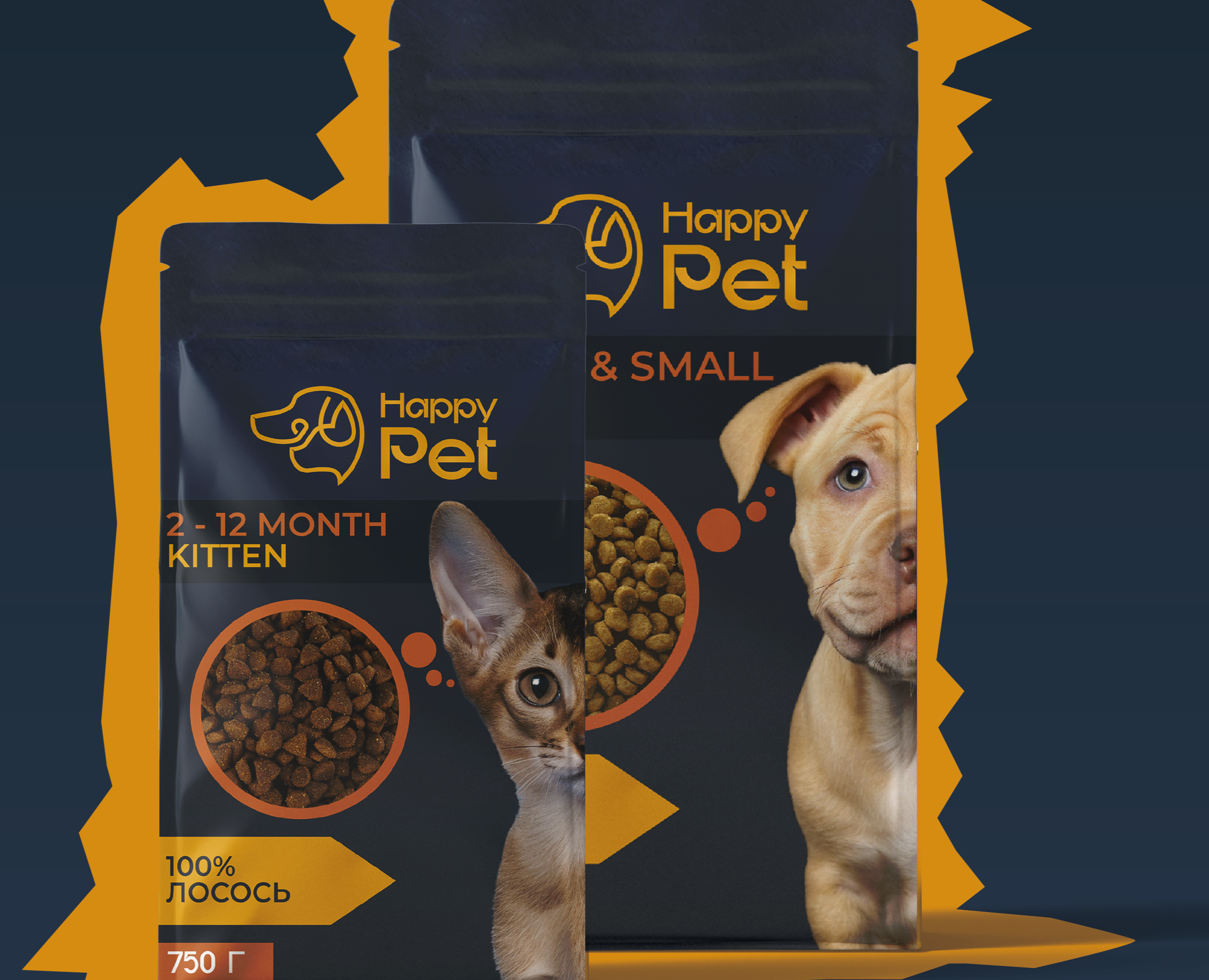 Брендбук HappyPet: полный гайдлайн на Dprofile
