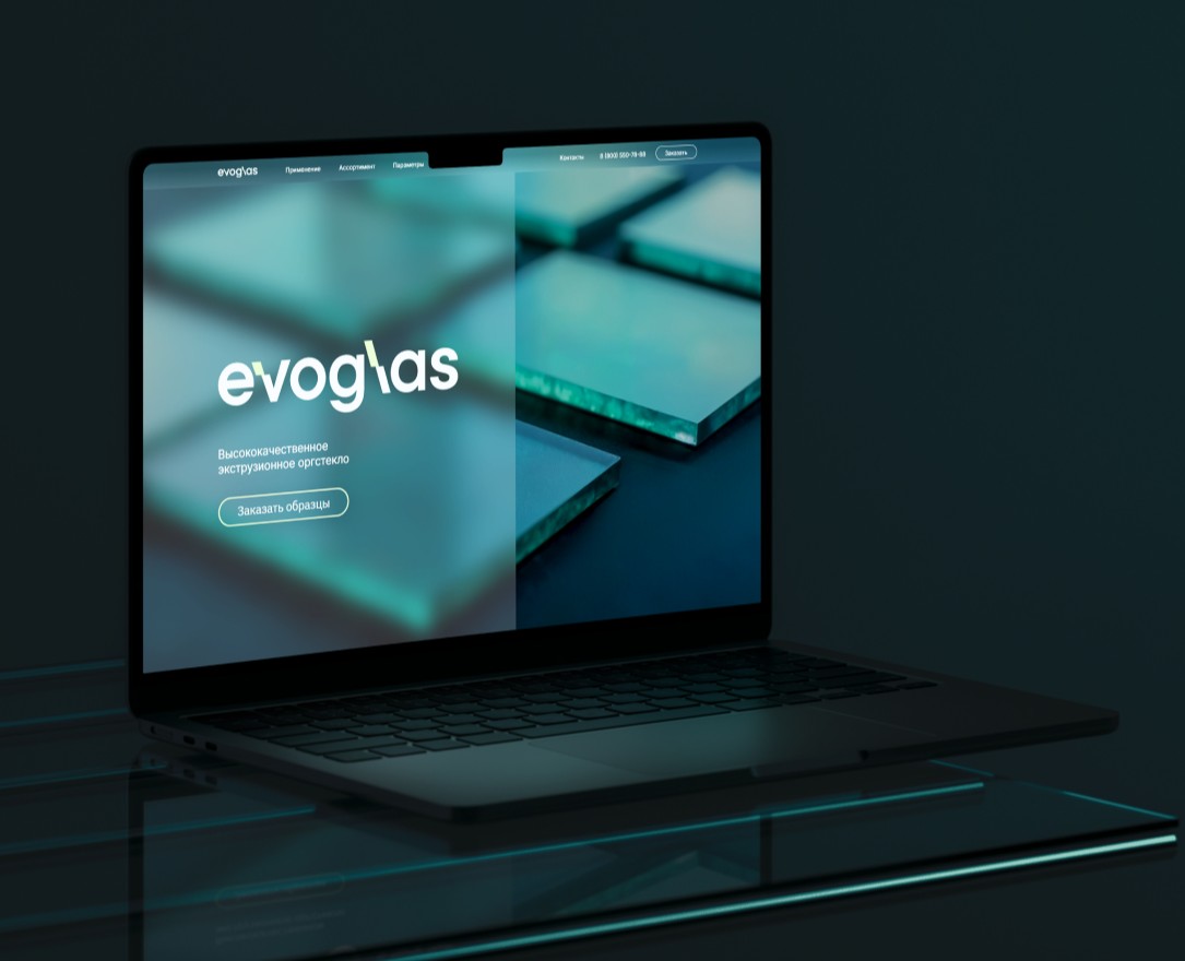 Evoglas — Лендинг и фирменный стиль на Dprofile