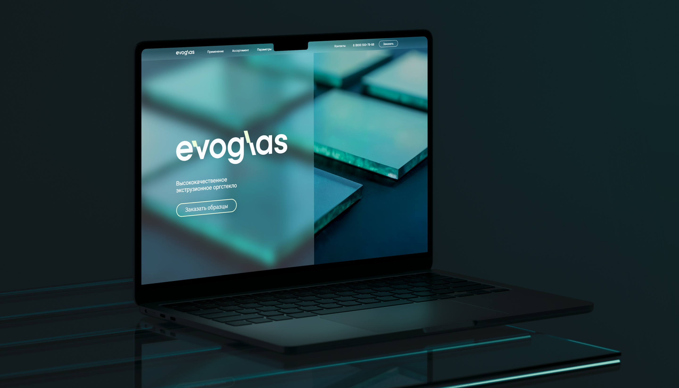 Evoglas — Лендинг и фирменный стиль — Изображение №2 — Интерфейсы, Брендинг на Dprofile