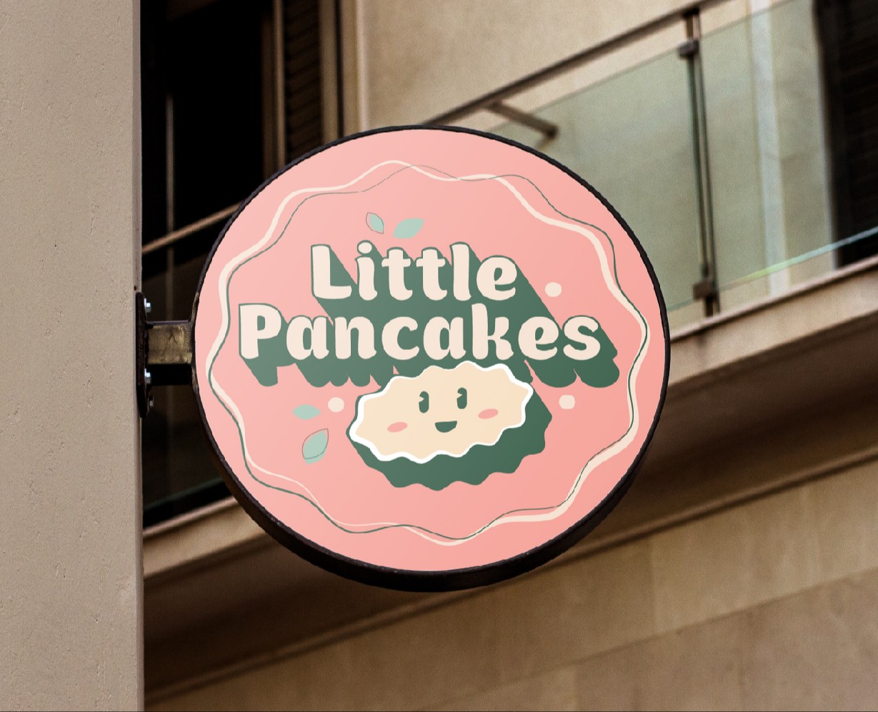 Минимальный фирменный стиль кофейни Little Pancakes — Брендинг на Dprofile