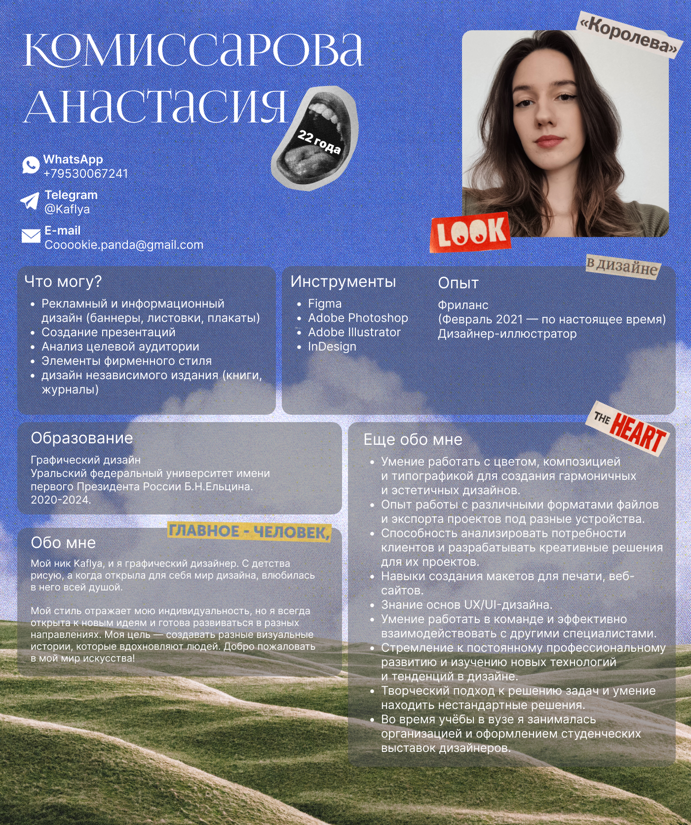 Резюме. Графический дизайнер. — Изображение №1 — Брендинг, Графика на Dprofile