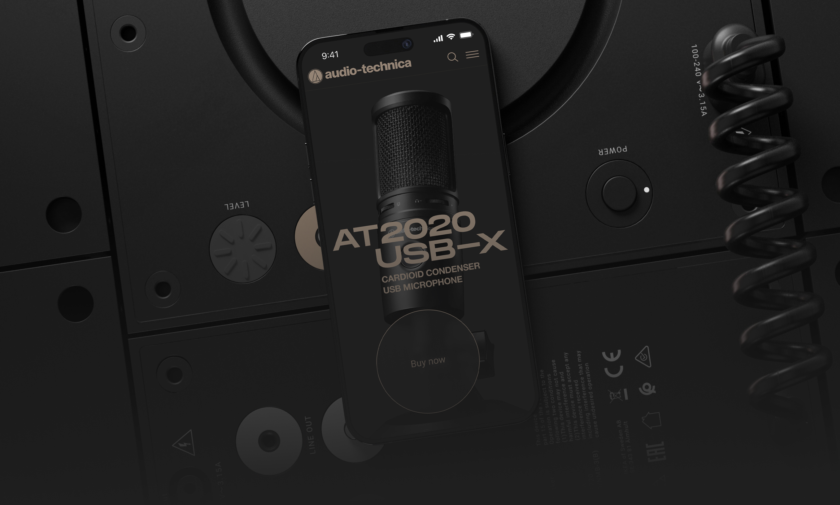 Microphone AT2020USB-X | Landing page — Изображение №1 — Интерфейсы на Dprofile