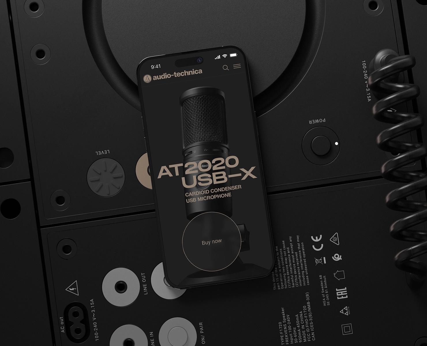 Microphone AT2020USB-X | Landing page — Интерфейсы на Dprofile