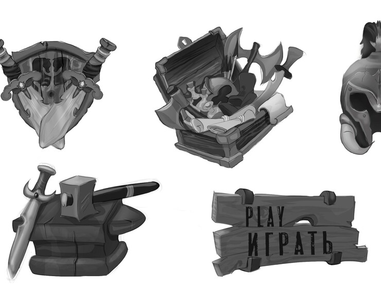 Game assets — Иллюстрация, Графика на Dprofile