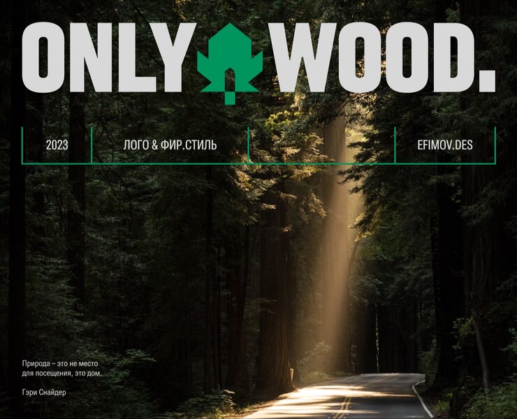 OnlyWood / Экологичные бани / Брендинг — Брендинг, Графика на Dprofile
