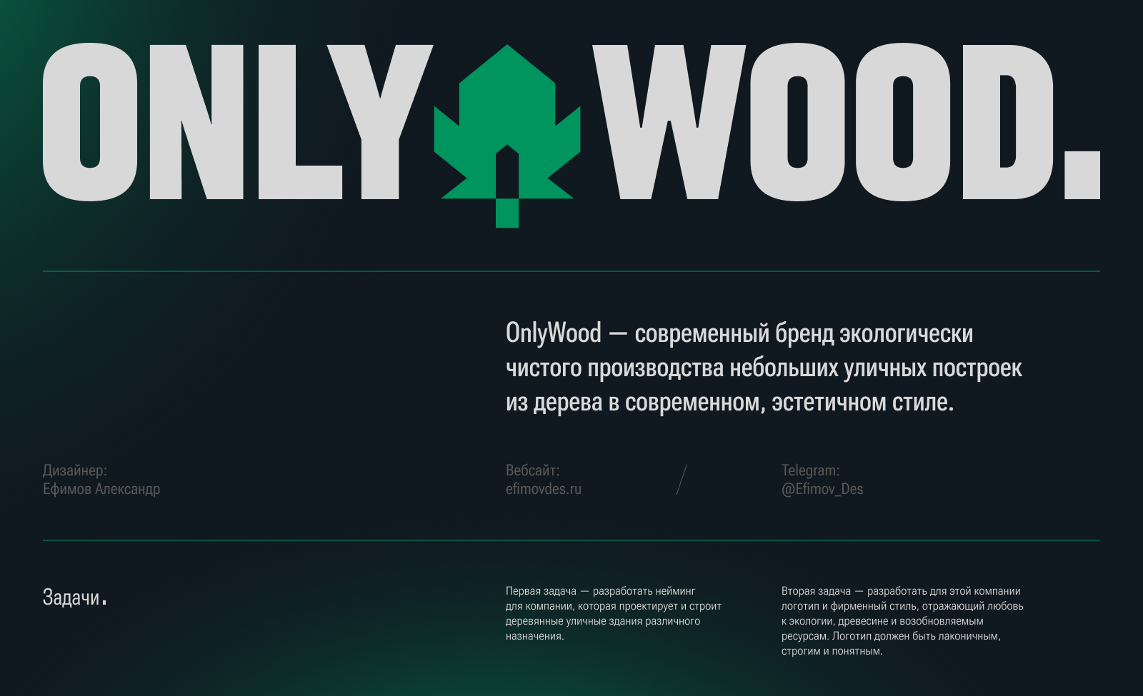 OnlyWood / Экологичные бани / Брендинг — Изображение №1 — Брендинг, Графика на Dprofile