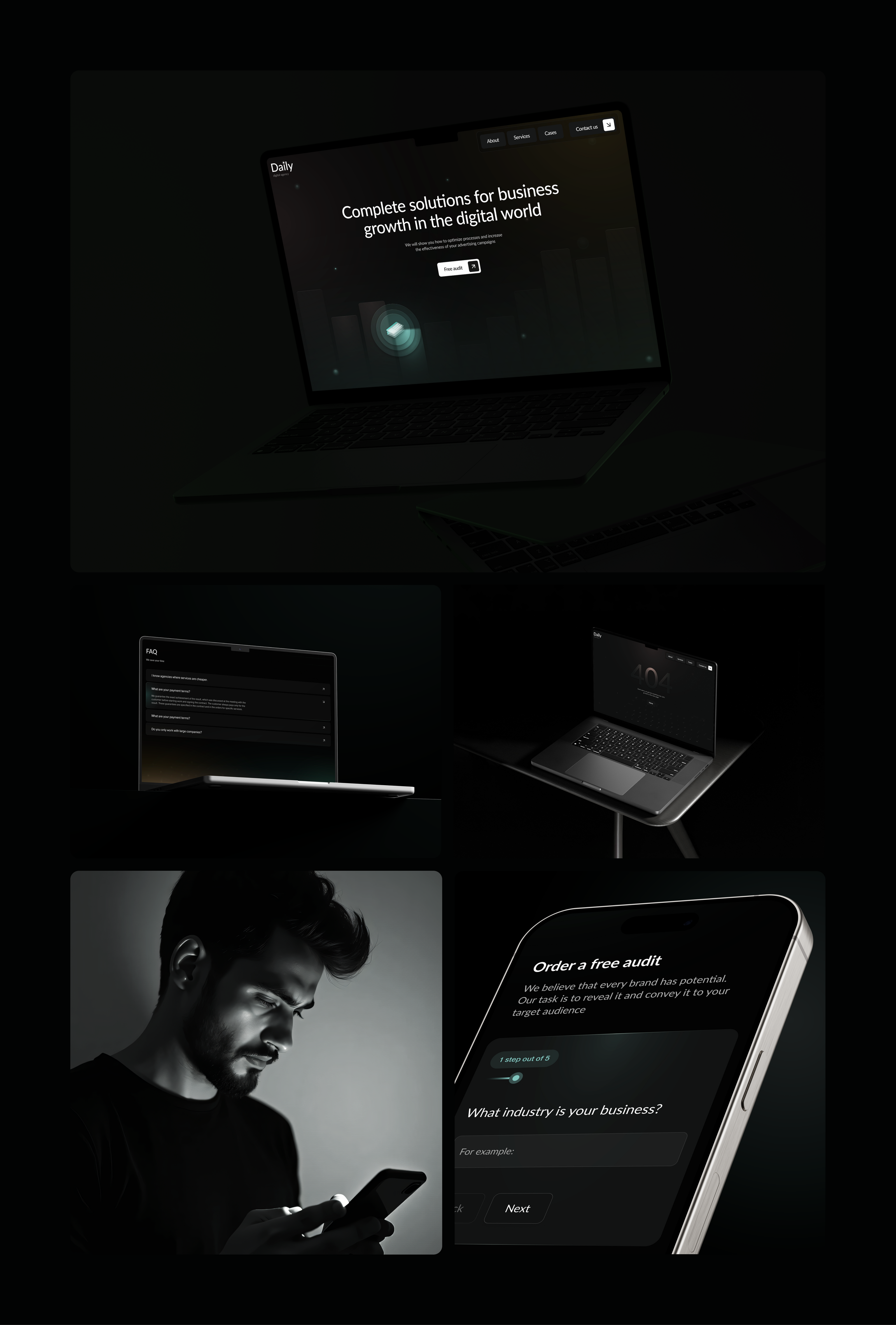 Website Digital agensy "Daily" | UI/UX — Изображение №16 — Интерфейсы, Анимация на Dprofile