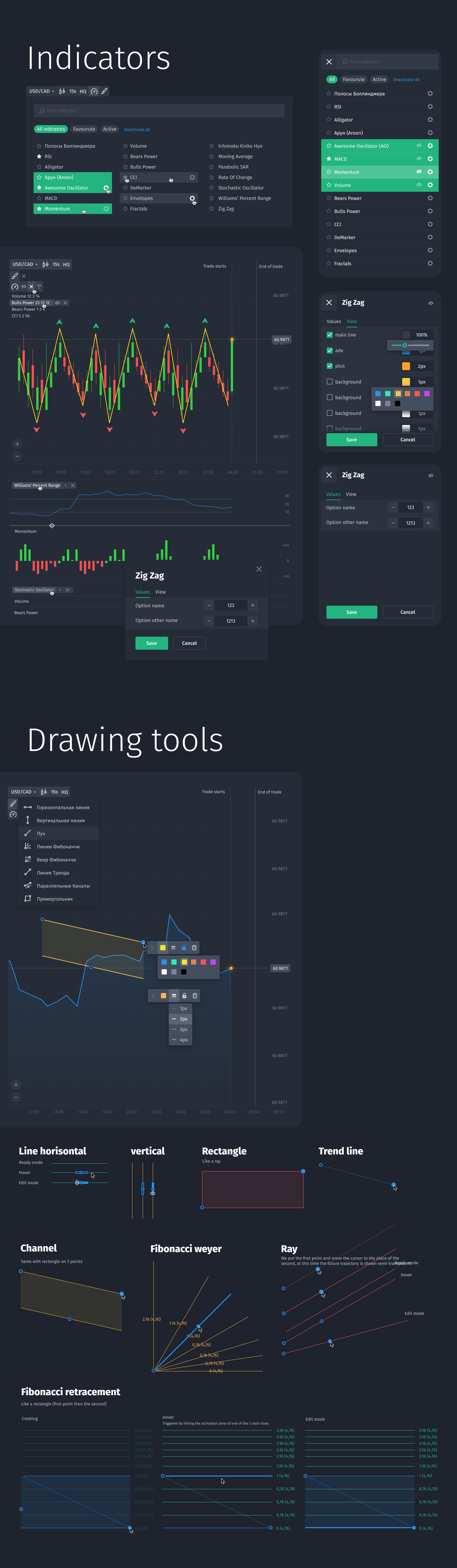 Binary trading platform (NDA) — Изображение №3 — Интерфейсы на Dprofile