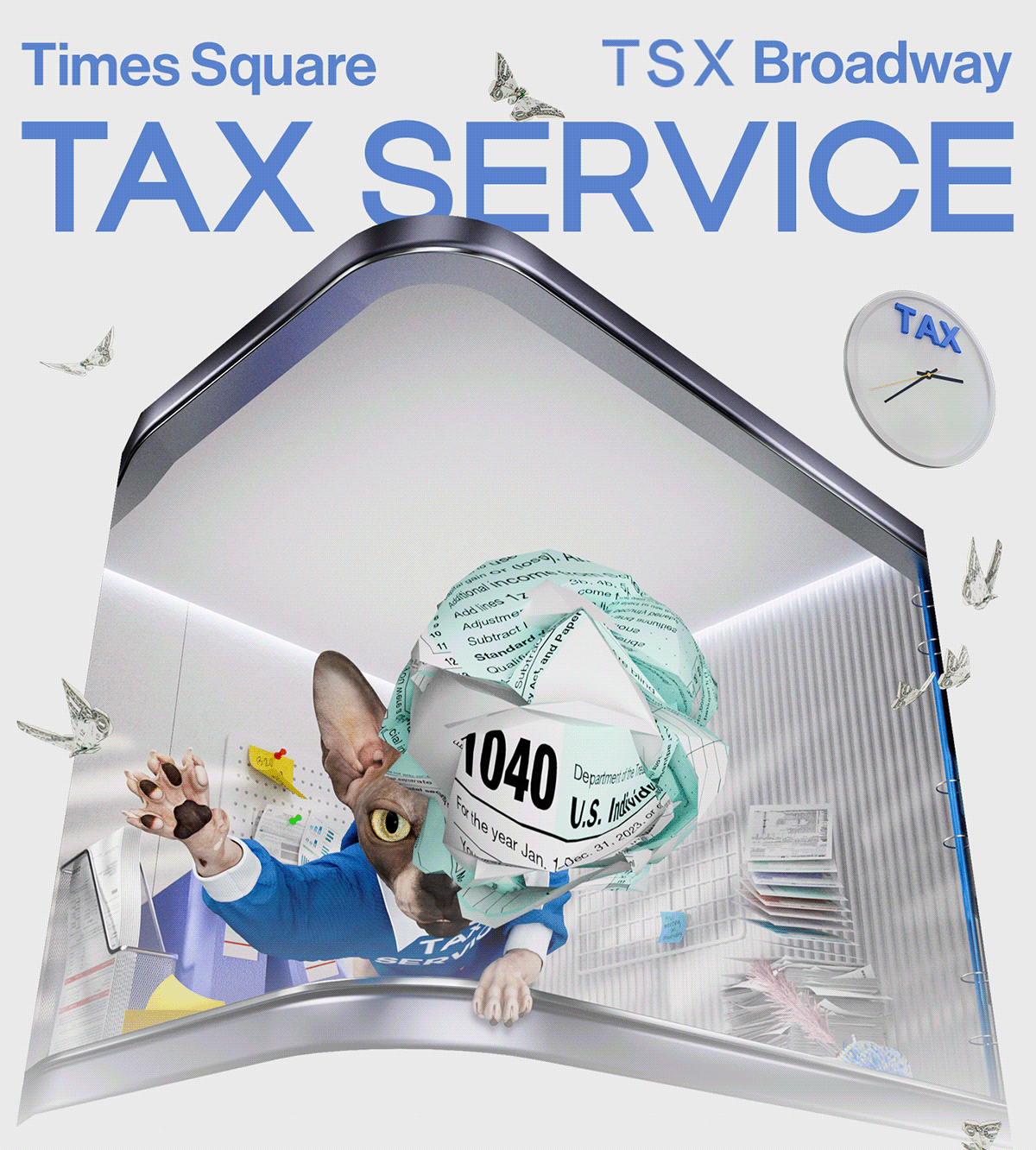 Times Square & TSX Broadway - TAX SERVICE — Изображение №1 — 3D, Анимация на Dprofile