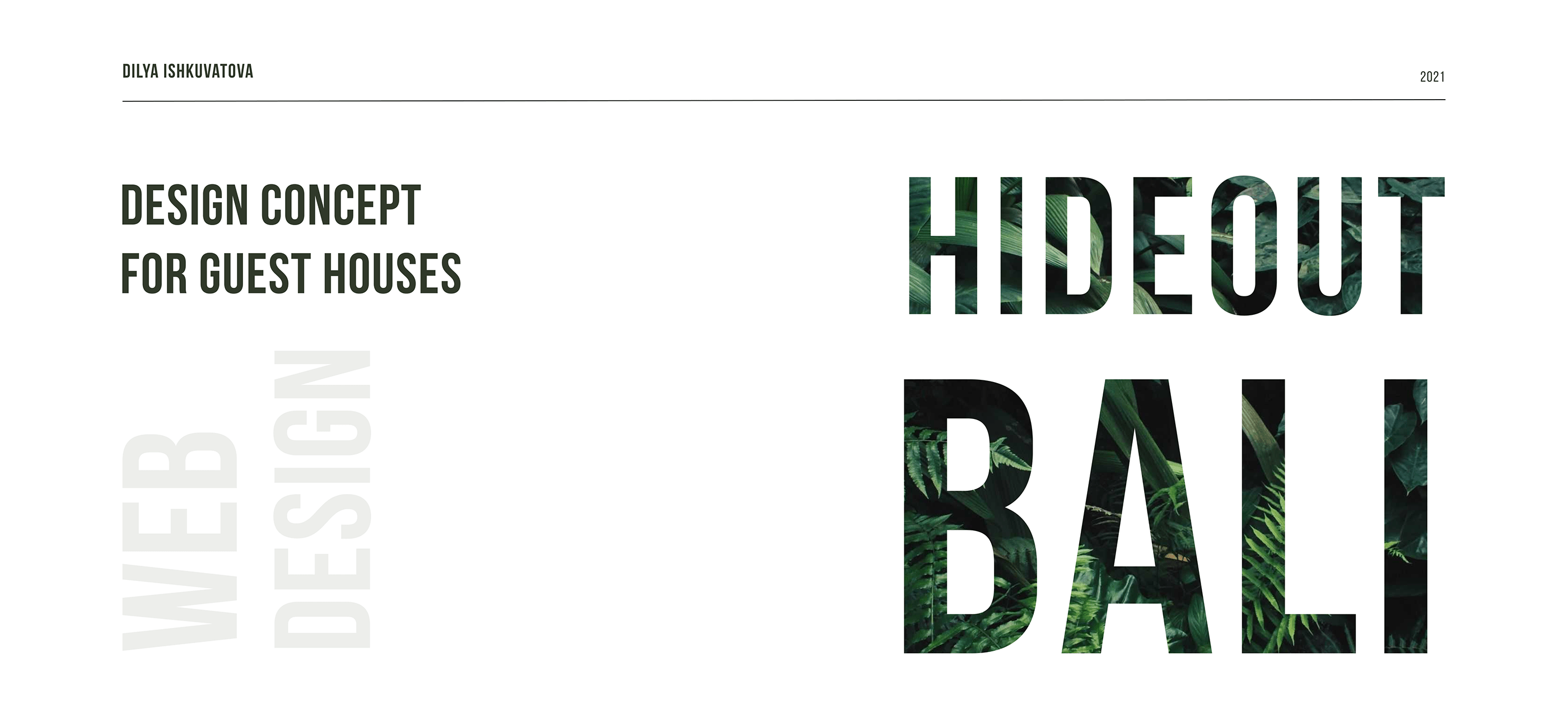 Hideout Bali. Travel website concept — Изображение №1 — Интерфейсы на Dprofile