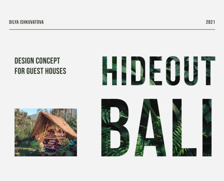 Hideout Bali. Travel website concept — Интерфейсы на Dprofile
