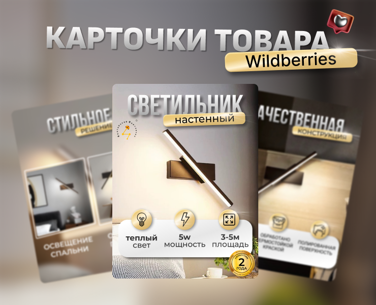 Инфографика для светильника — Графика, Маркетинг на Dprofile