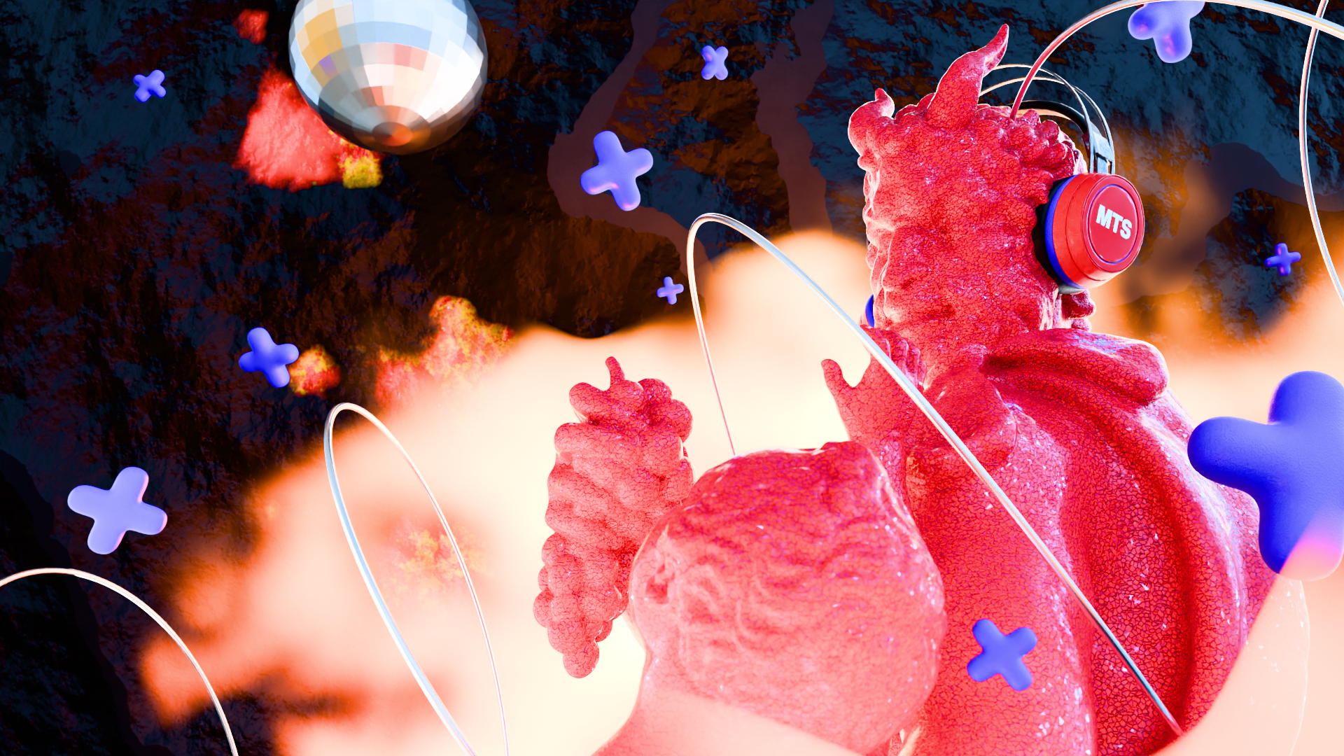 Диджитал Ренесанс - статуи в наушниках — Изображение №3 — Иллюстрация, 3D на Dprofile