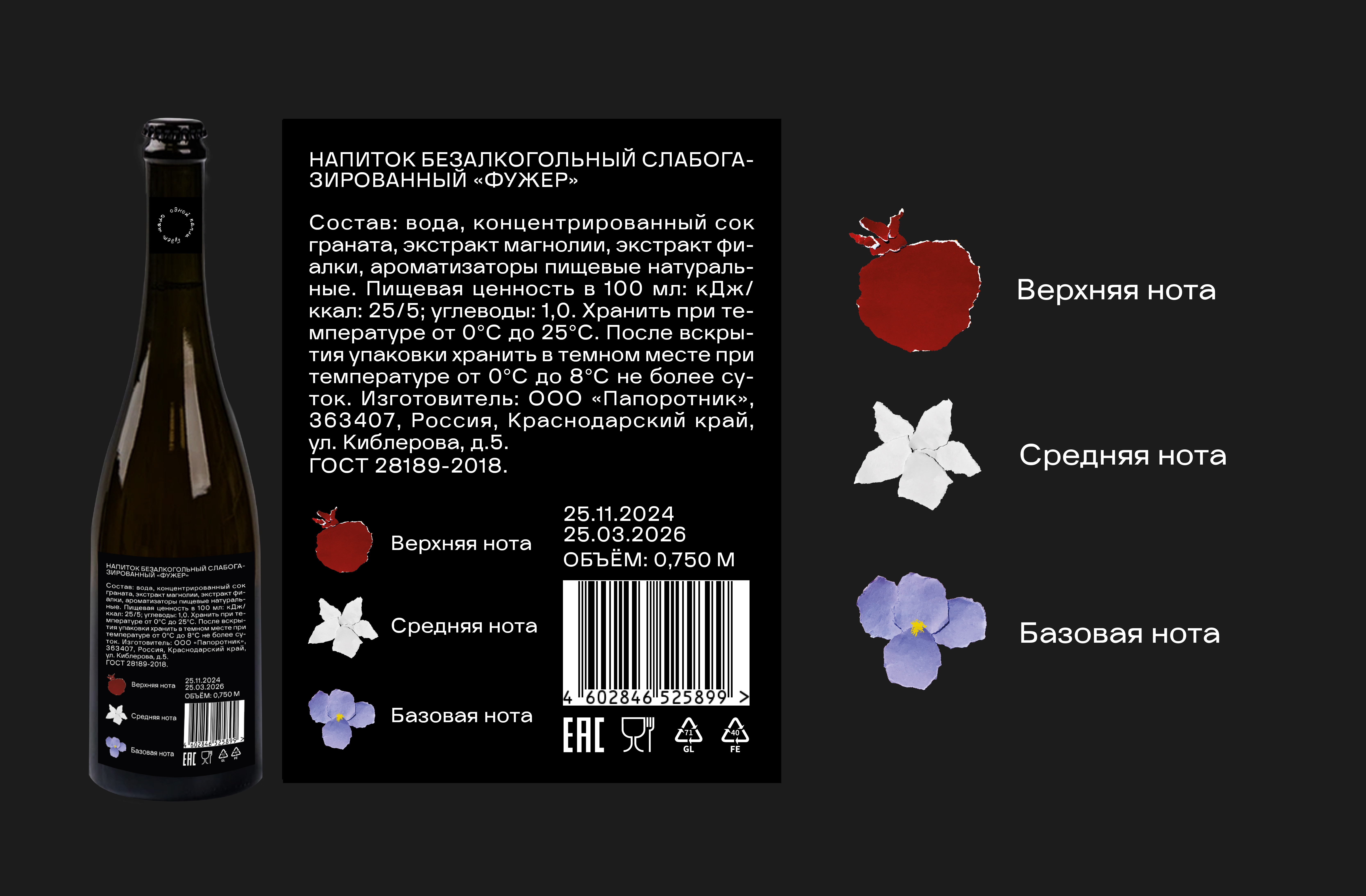 Fougere | Бренд газированных напитков — Изображение №5 — Брендинг на Dprofile