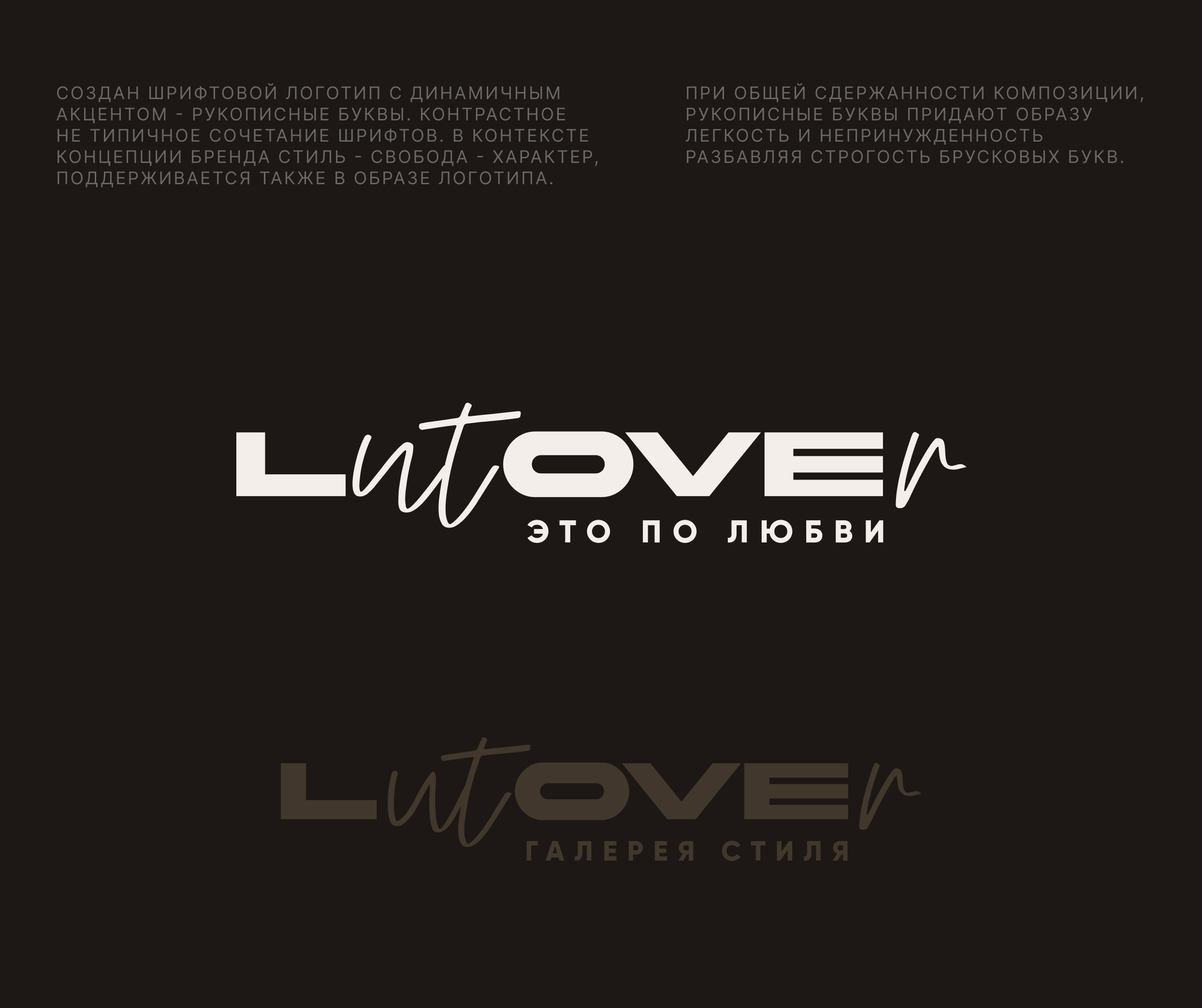 LUTOVER | clothes | логотип — Изображение №3 — Брендинг, Графика на Dprofile