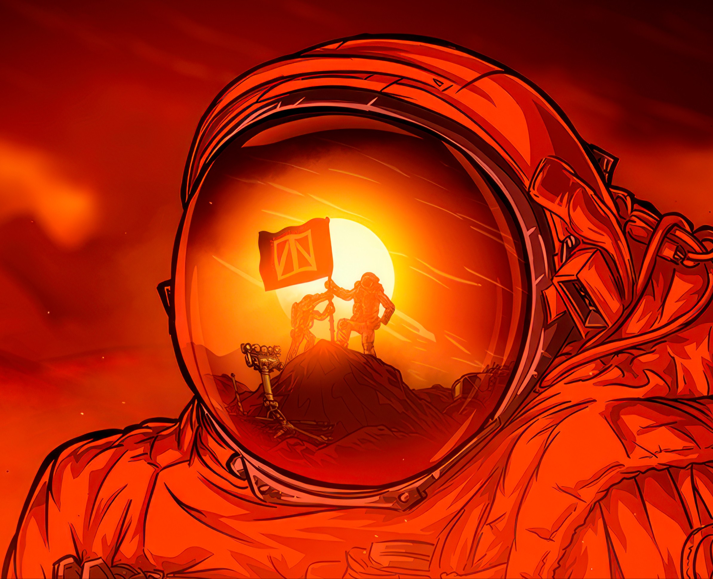 клип  СЛОТ-НА МАРС! — Иллюстрация, Анимация на Dprofile