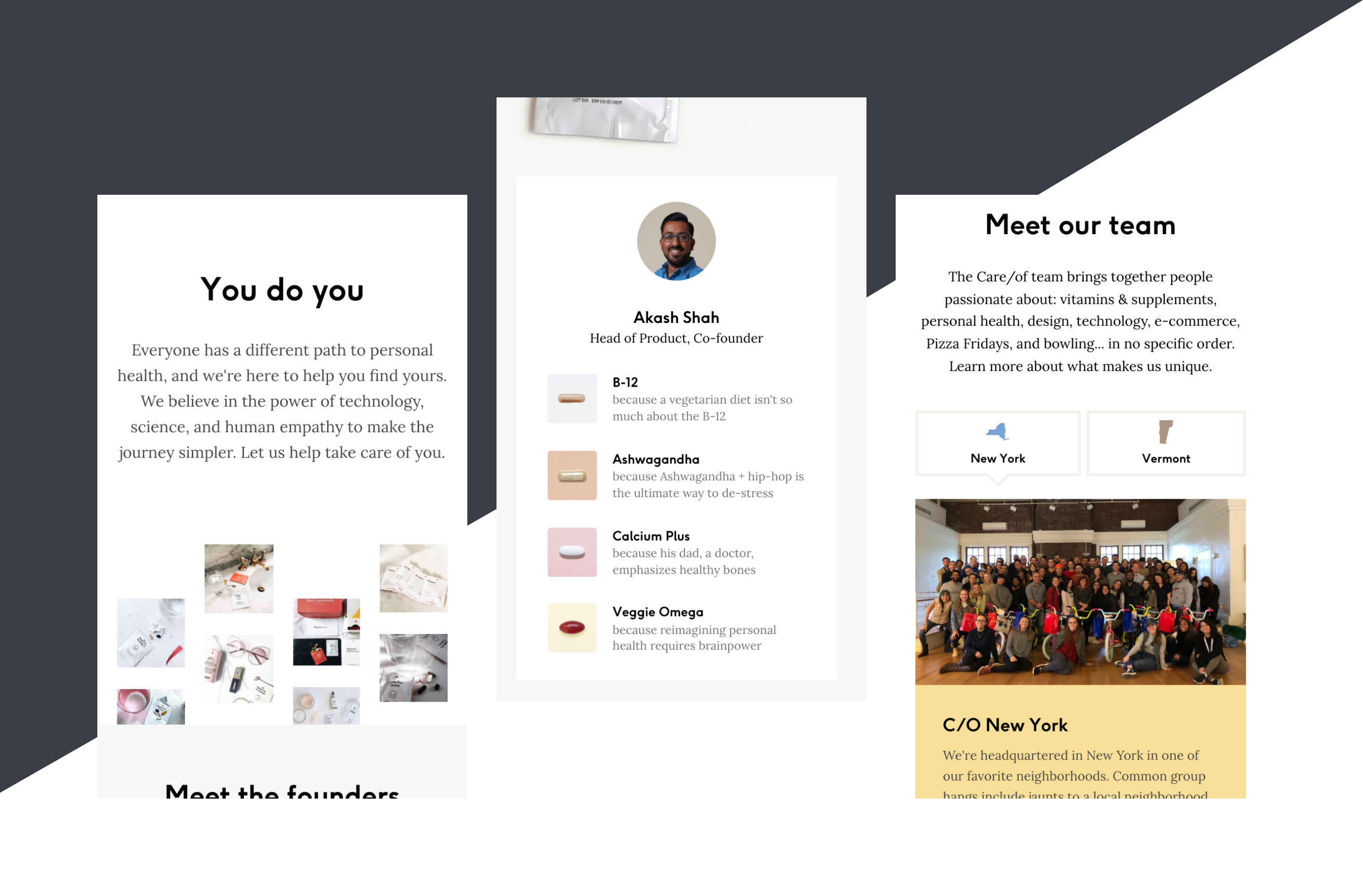 UI/UX Care/of-American market — Изображение №8 — Интерфейсы, Брендинг на Dprofile
