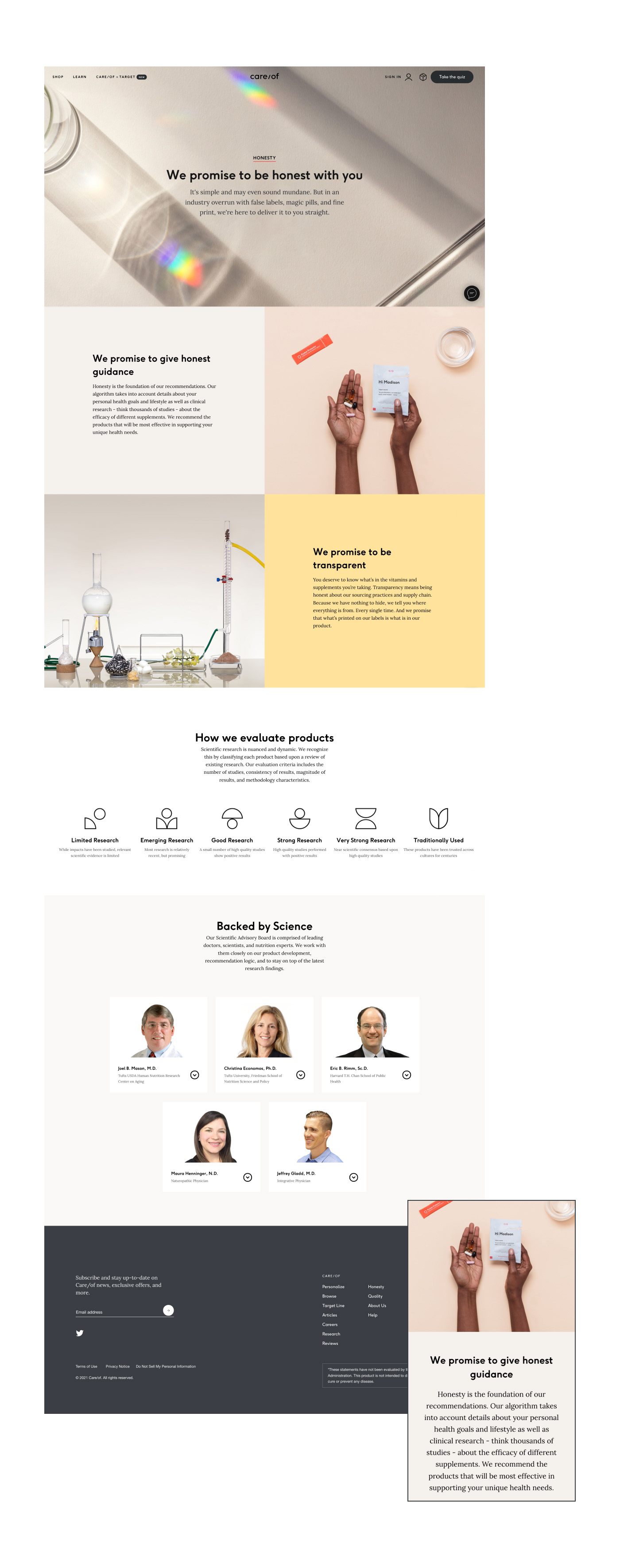 UI/UX Care/of-American market — Изображение №9 — Интерфейсы, Брендинг на Dprofile