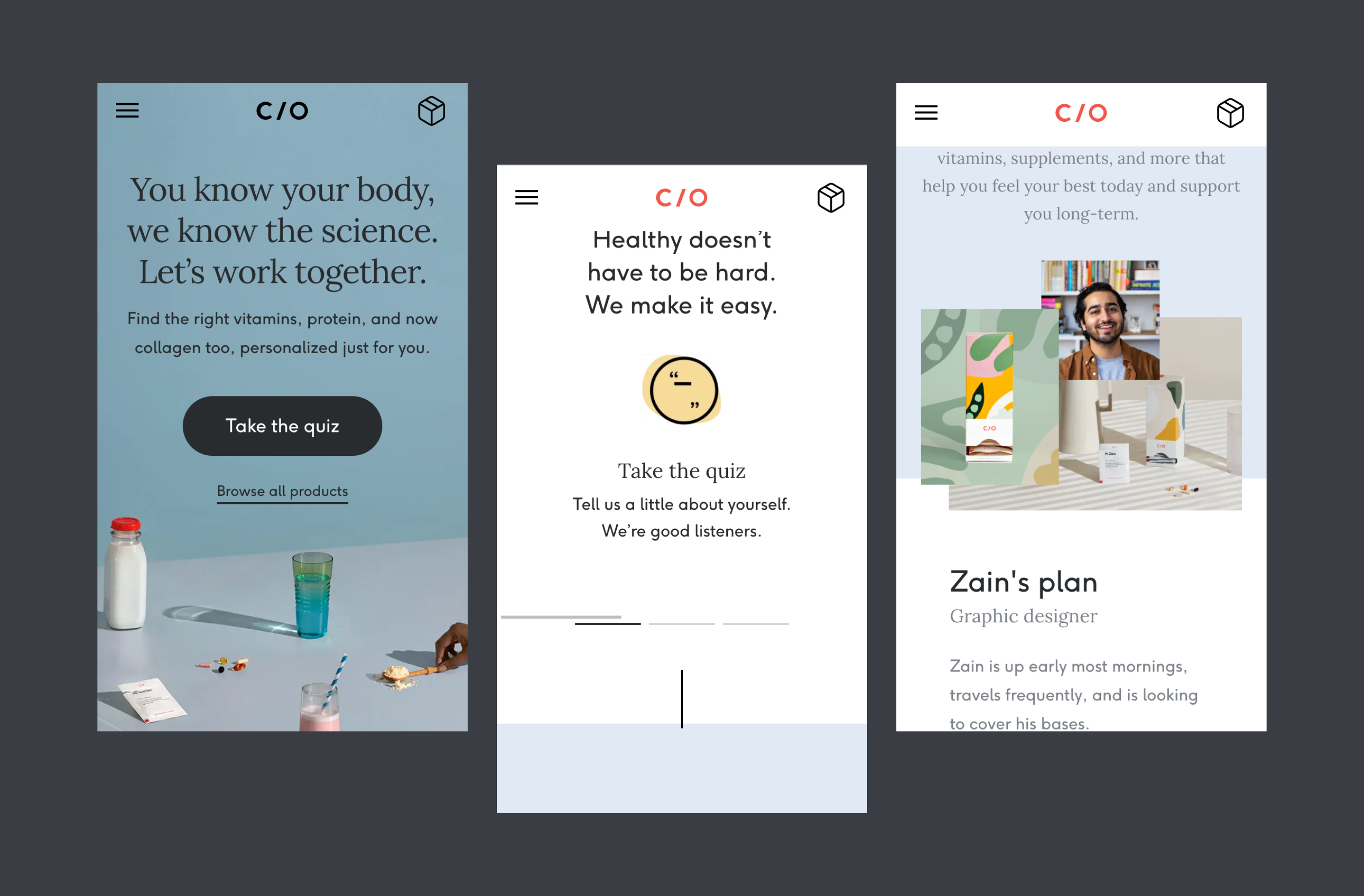 UI/UX Care/of-American market — Изображение №5 — Интерфейсы, Брендинг на Dprofile