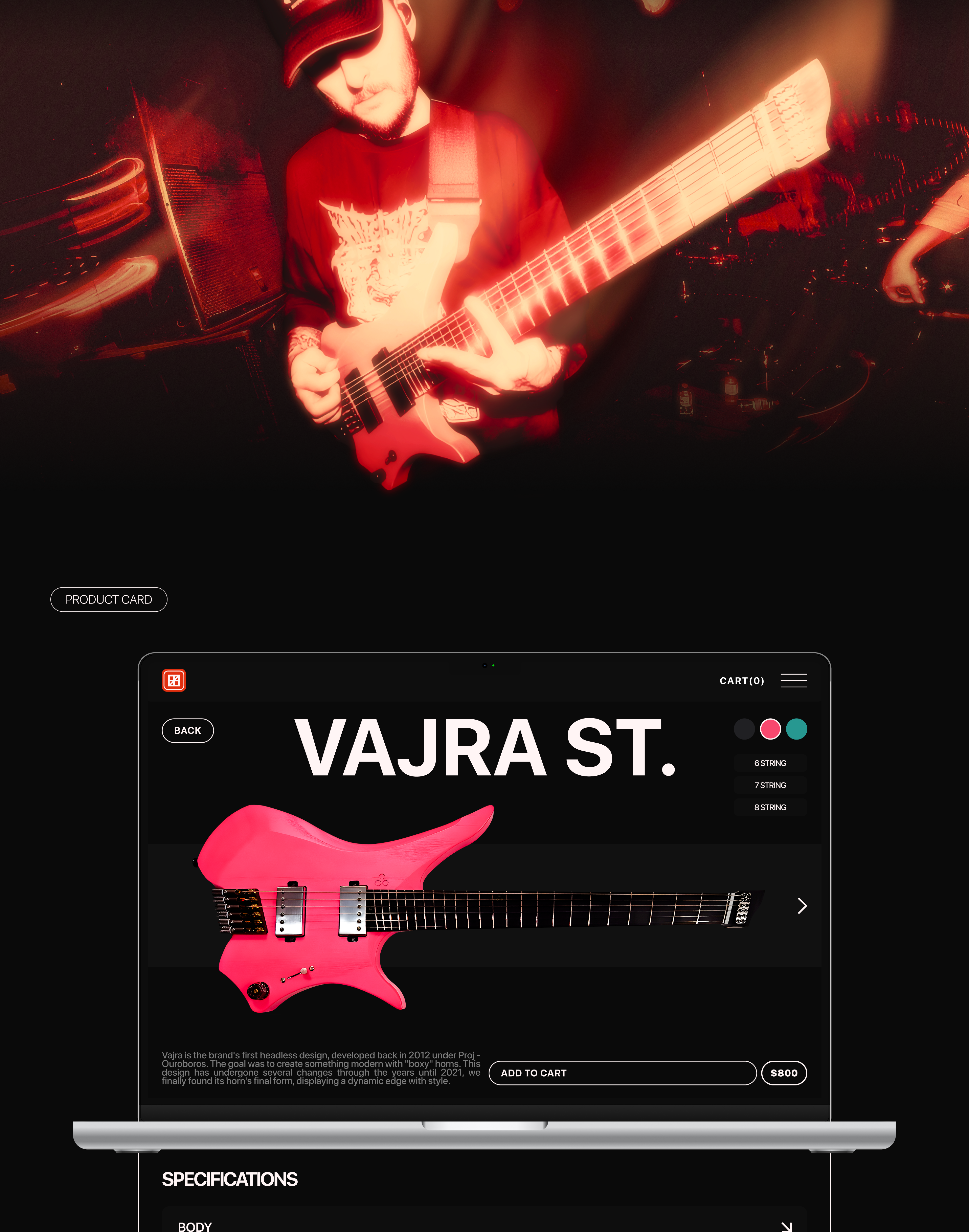 GOC GUITAR STORE REDESIGN — Изображение №5 — Интерфейсы на Dprofile