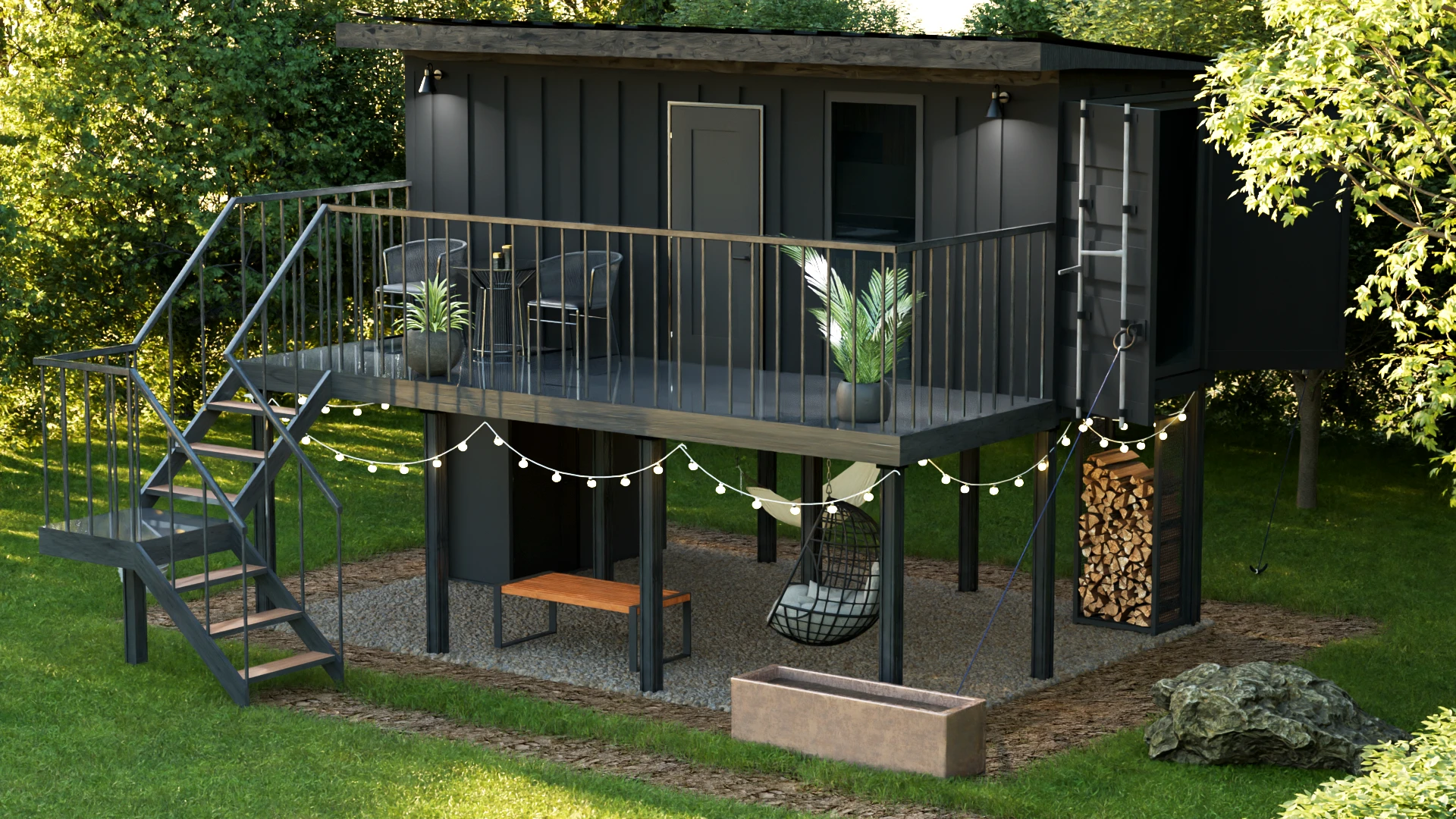 CONTAINER HOUSE — Изображение №8 — Иллюстрация, 3D на Dprofile