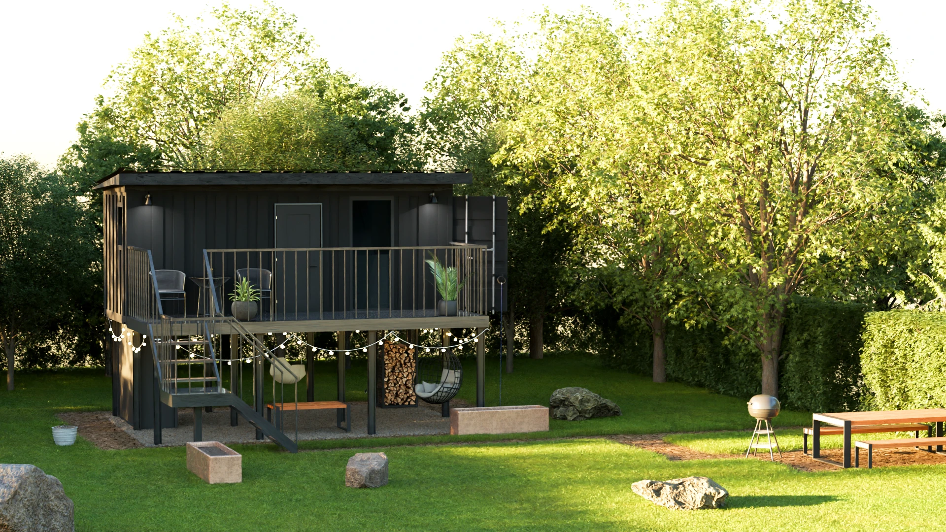 CONTAINER HOUSE — Изображение №7 — Иллюстрация, 3D на Dprofile