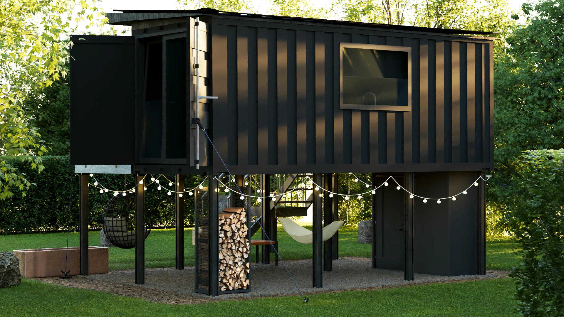 CONTAINER HOUSE — Изображение №10 — Иллюстрация, 3D на Dprofile