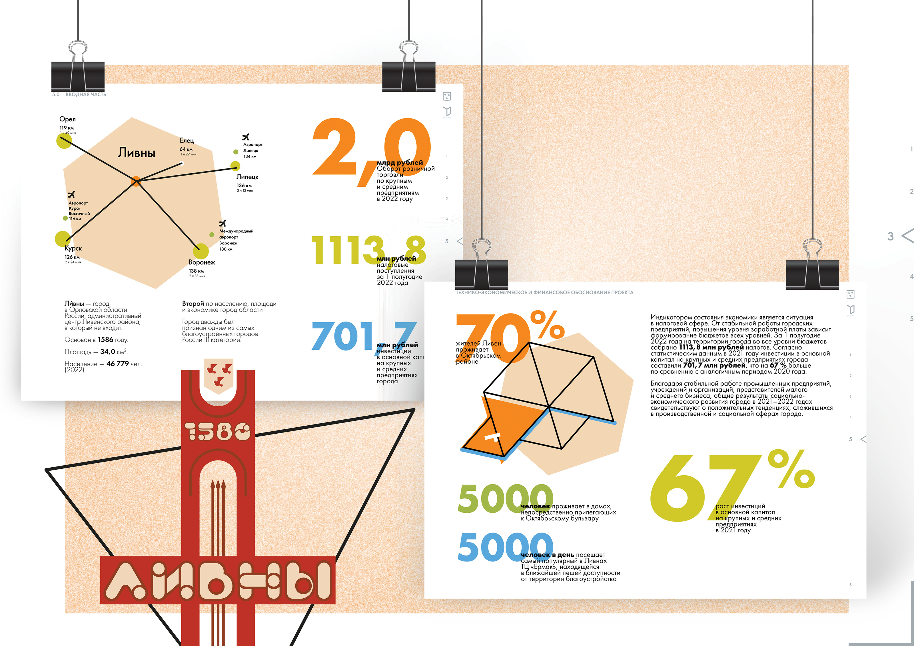 identity of the Livny pedestrian area — Изображение №2 — Брендинг, Графика на Dprofile