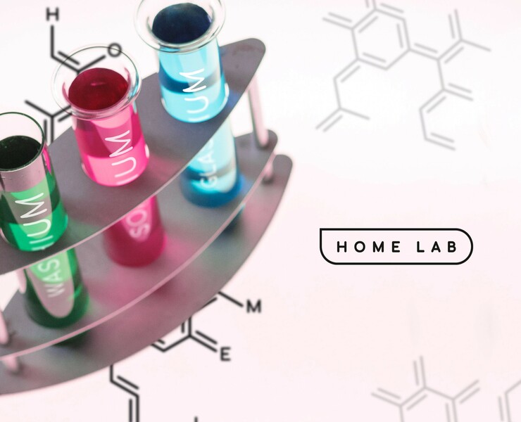 Home Lab. Two-component household cleaners — Брендинг, Графика на Dprofile