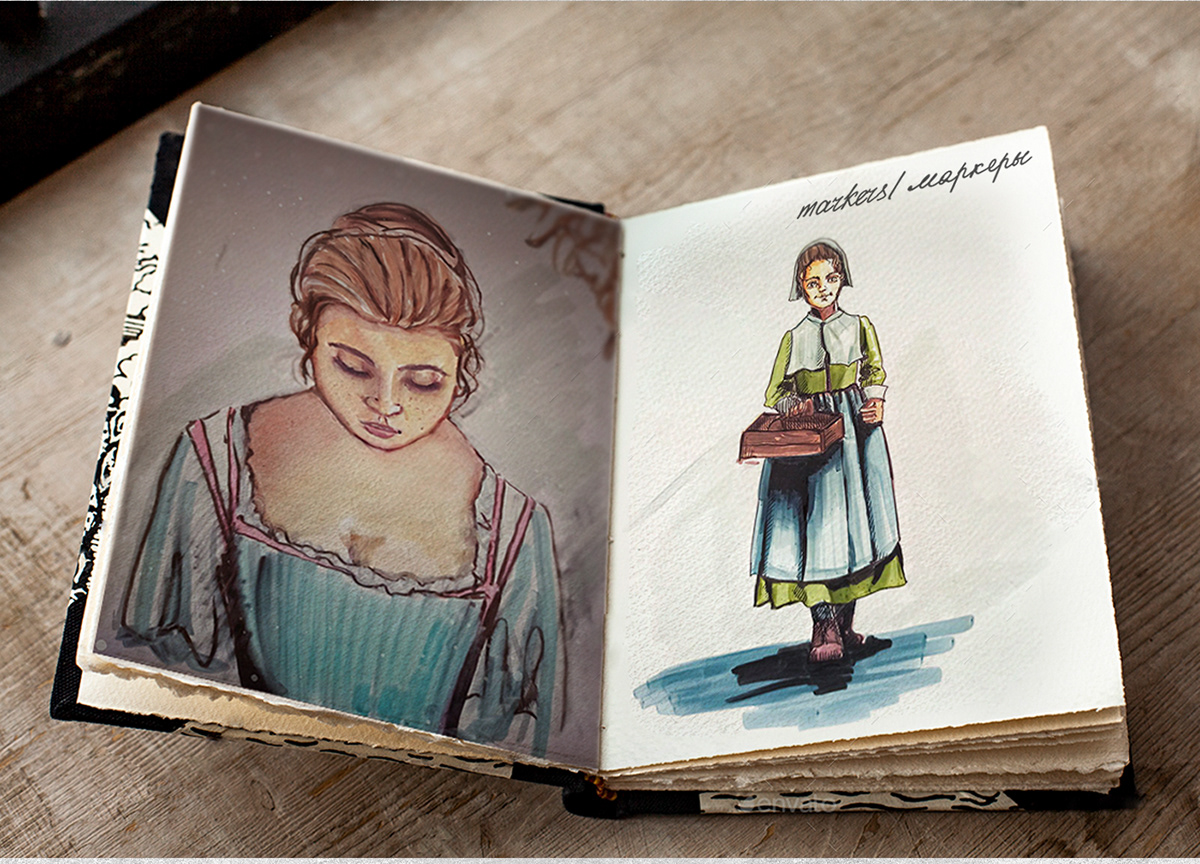 Портретные иллюстрации разными материалами — Изображение №15 — Иллюстрация на Dprofile