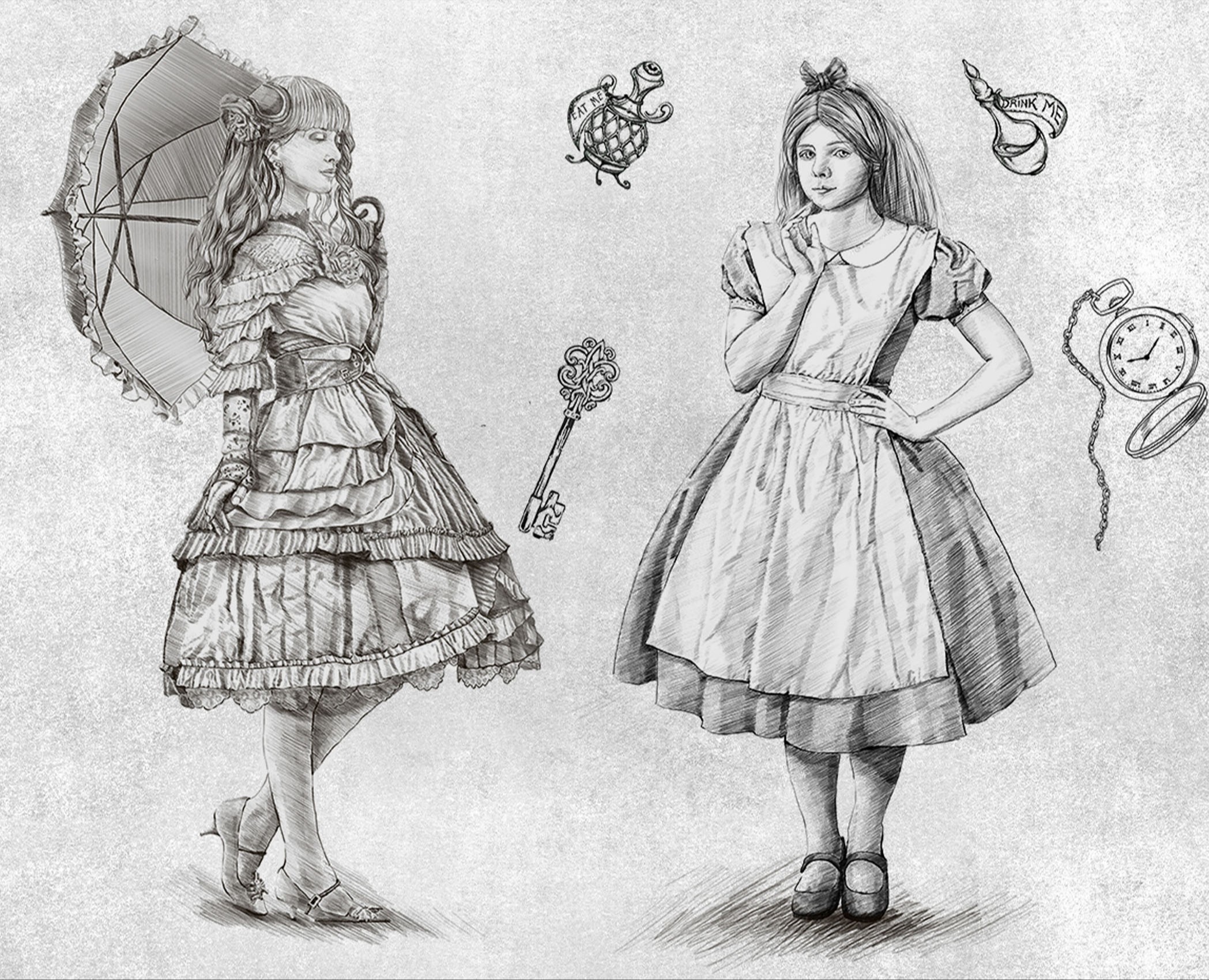 Алиса и Лолита — Иллюстрация на Dprofile