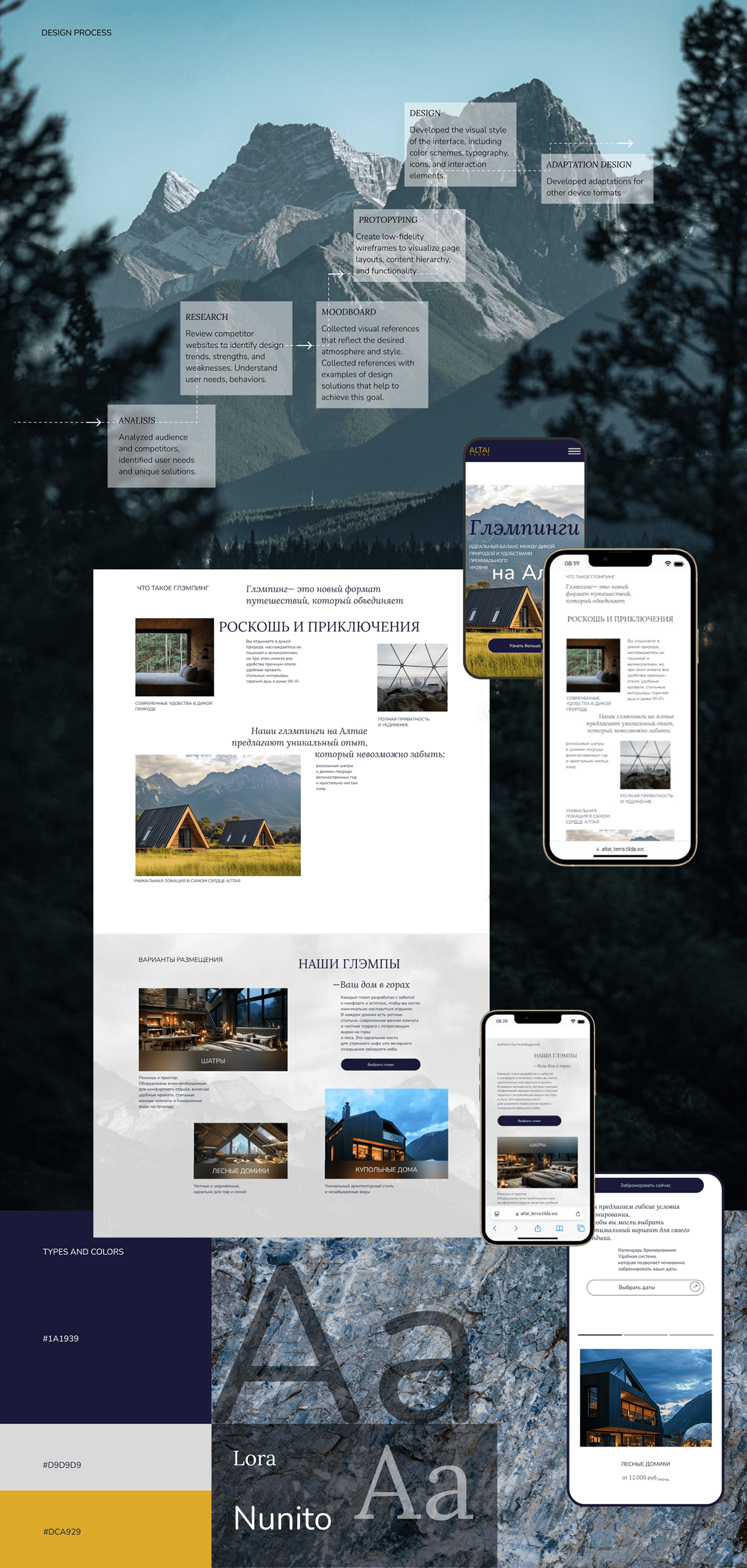 Landing page/ Altai Terra — Изображение №3 — Интерфейсы, Анимация на Dprofile
