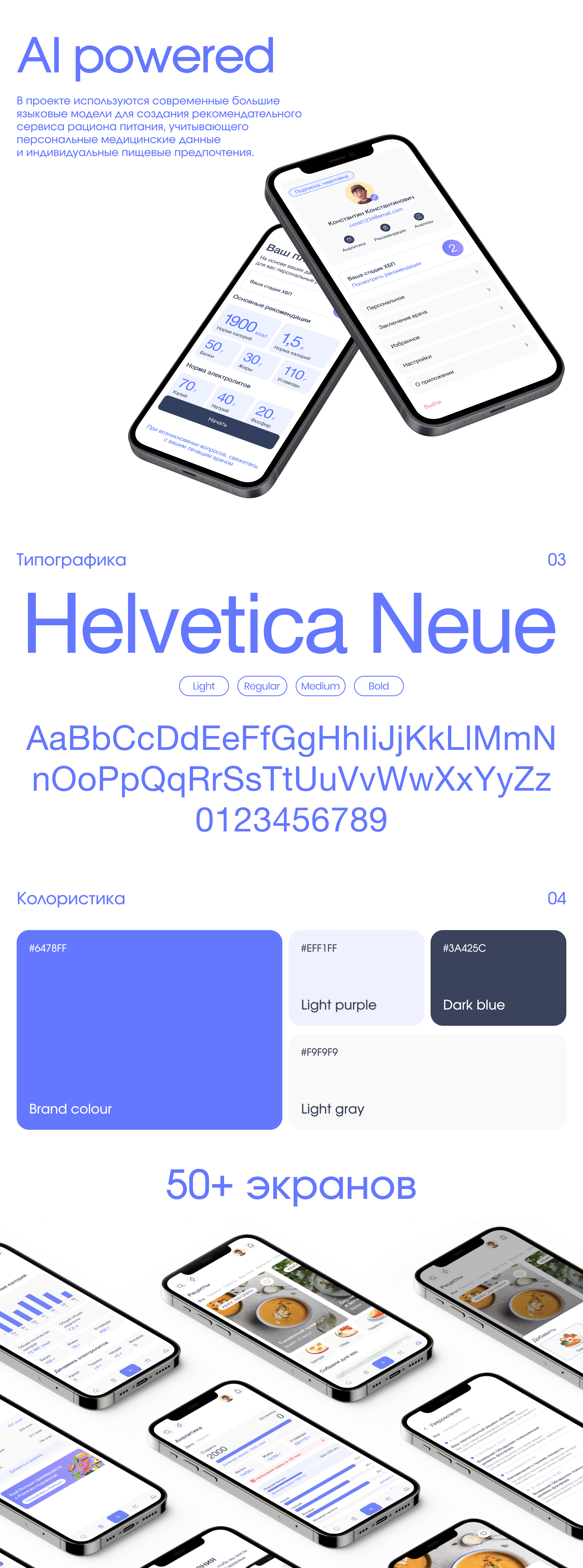 HealthTech App Design. UI/UX case — Изображение №2 — Интерфейсы на Dprofile