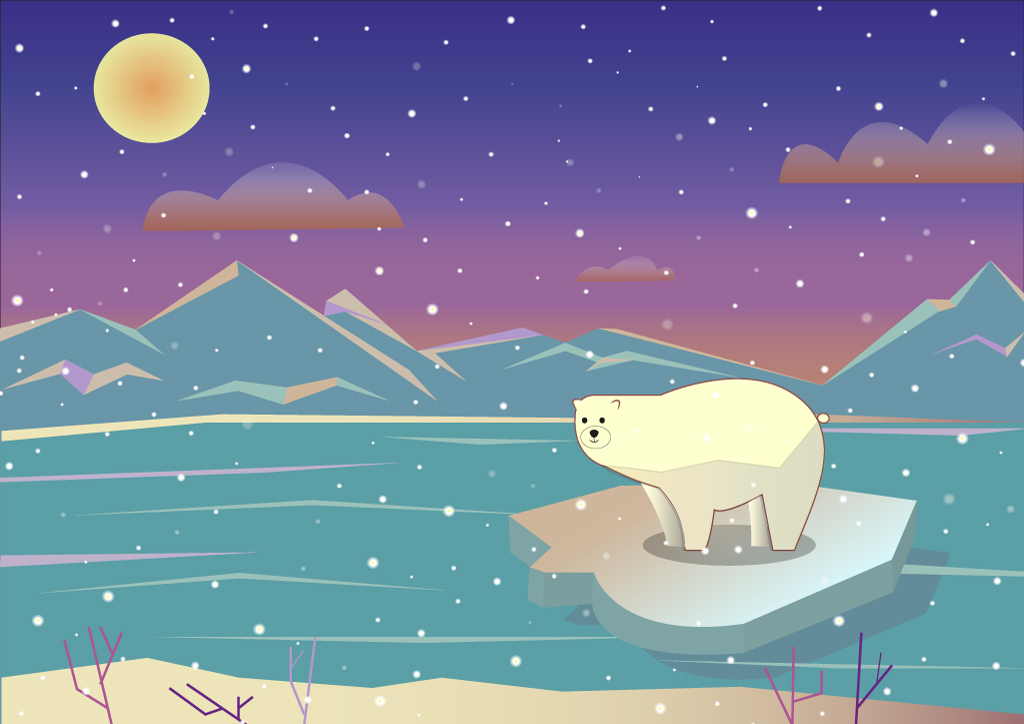 Polar bear — Изображение №1 — Иллюстрация на Dprofile