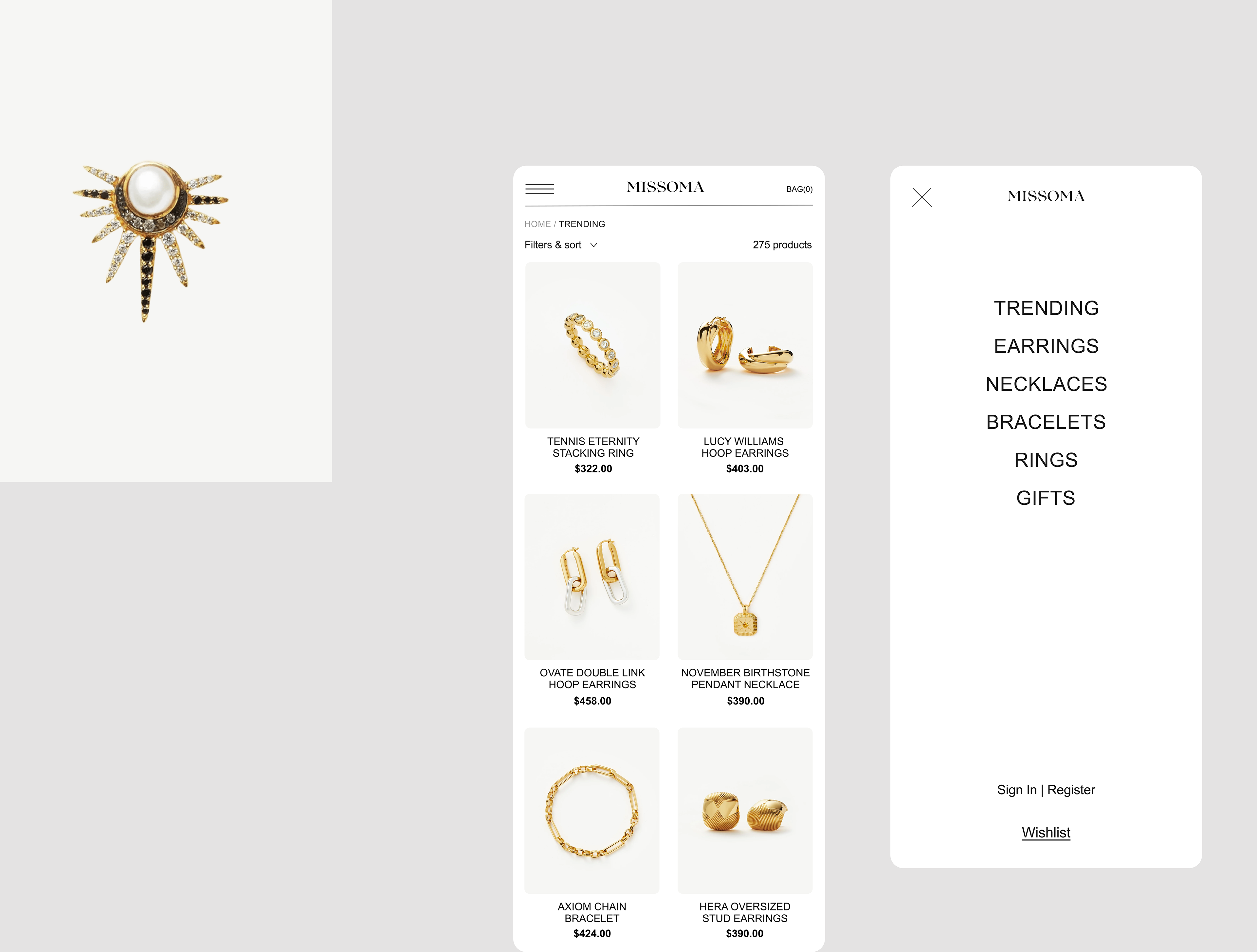 Online jewelry store — Изображение №11 — Интерфейсы на Dprofile