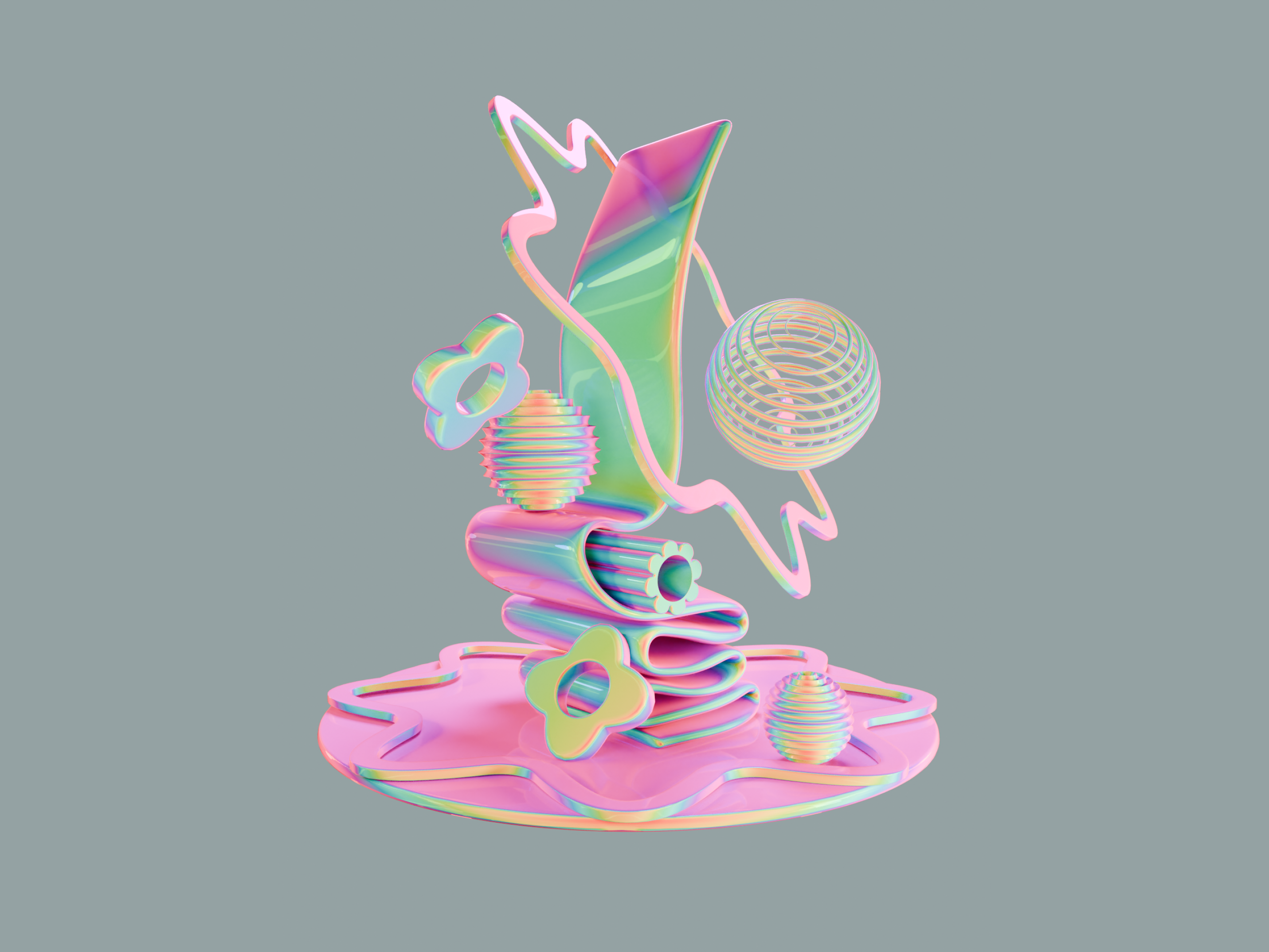 Abstraction / 3D concept — Изображение №1 — Иллюстрация, 3D на Dprofile
