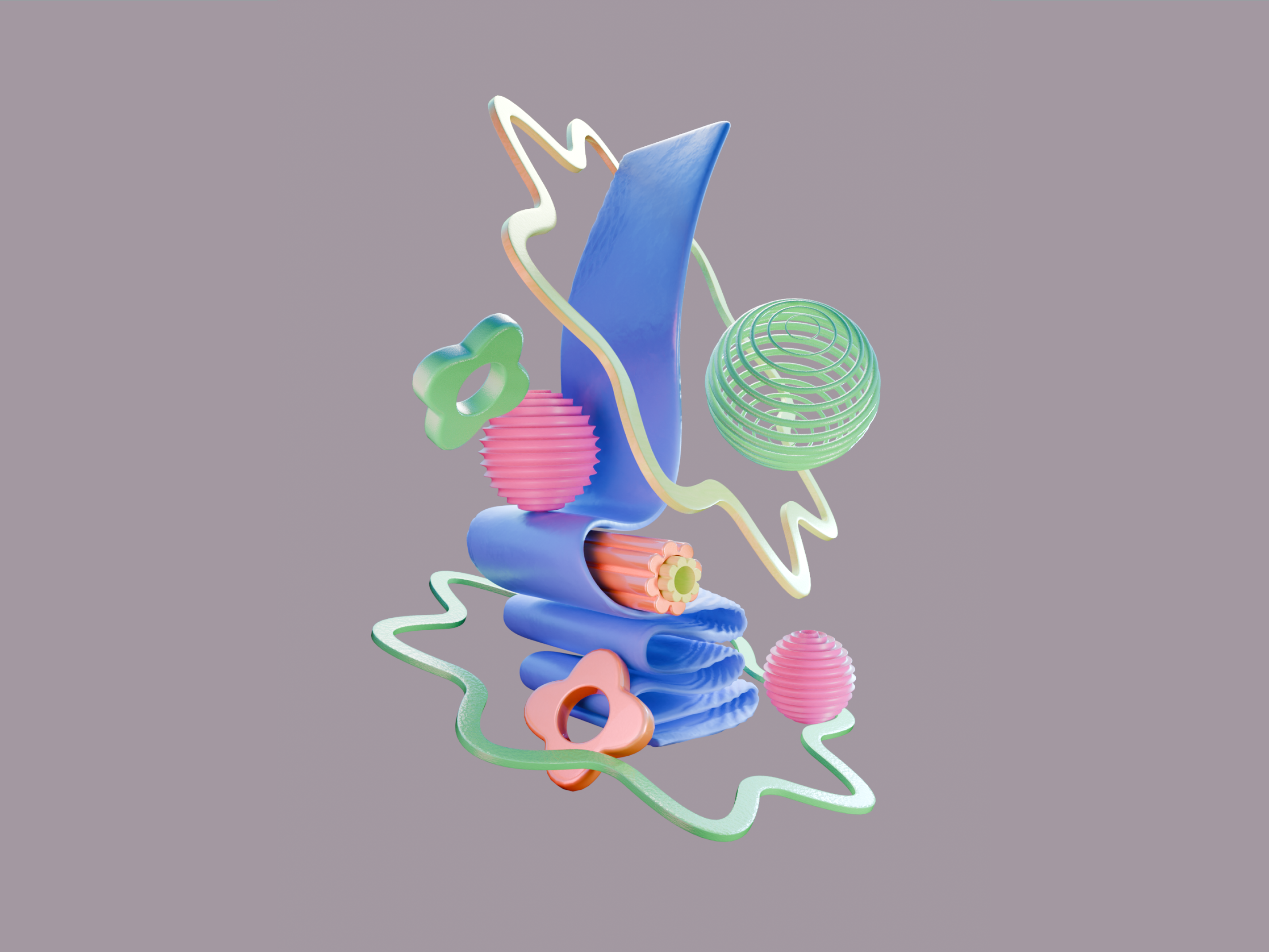 Abstraction / 3D concept — Изображение №2 — Иллюстрация, 3D на Dprofile