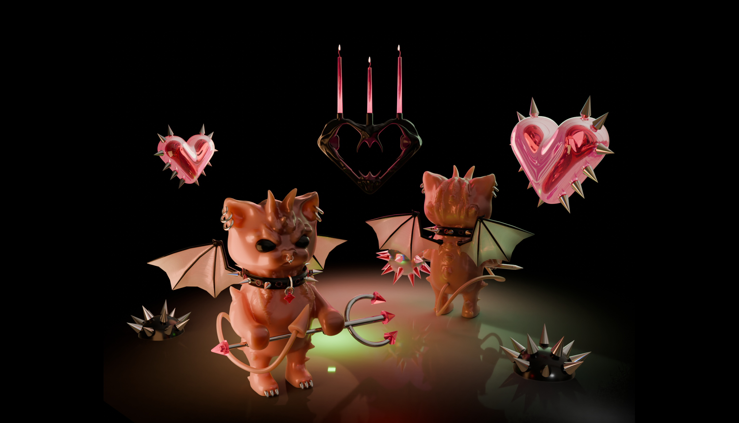 SATAN LOVES FUZZIES / 3D Concept — Изображение №1 — Иллюстрация, 3D на Dprofile
