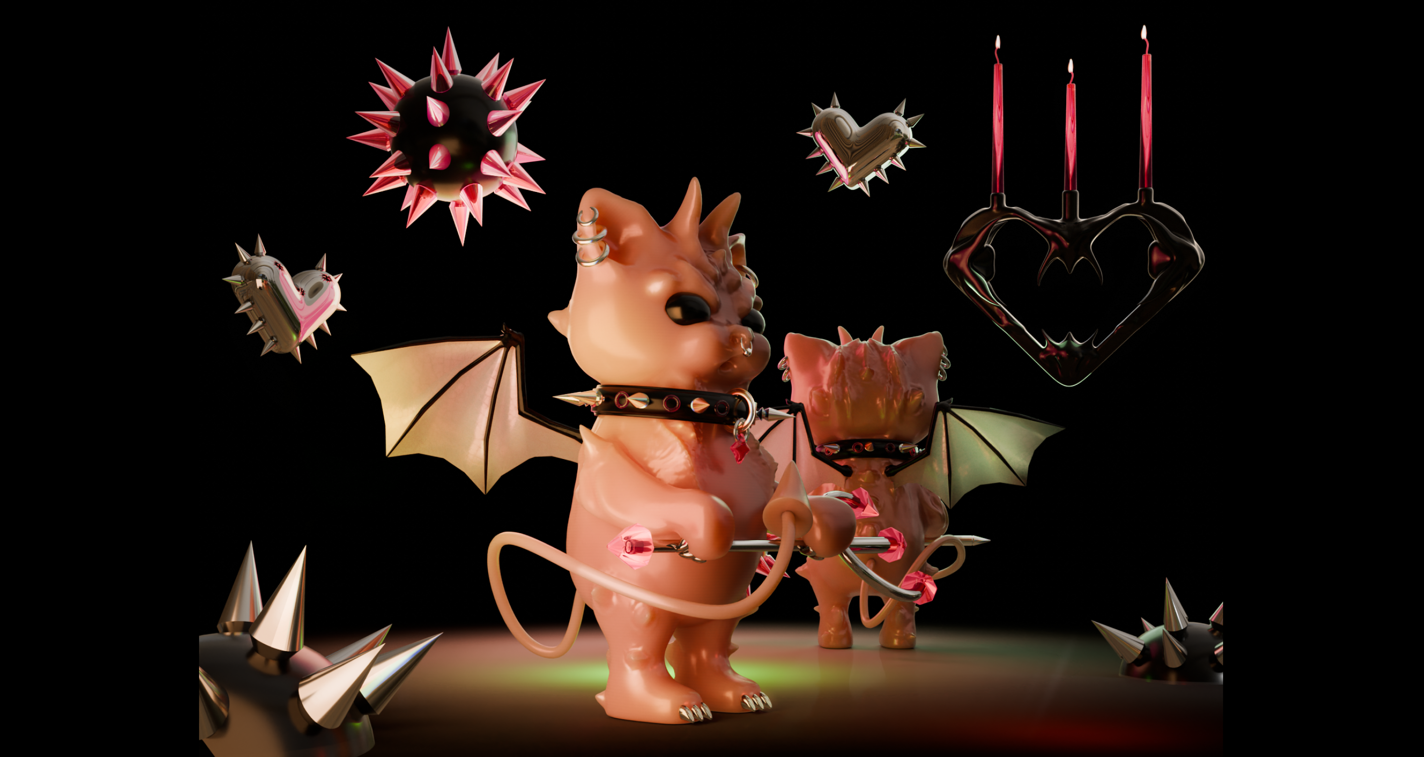 SATAN LOVES FUZZIES / 3D Concept — Изображение №2 — Иллюстрация, 3D на Dprofile