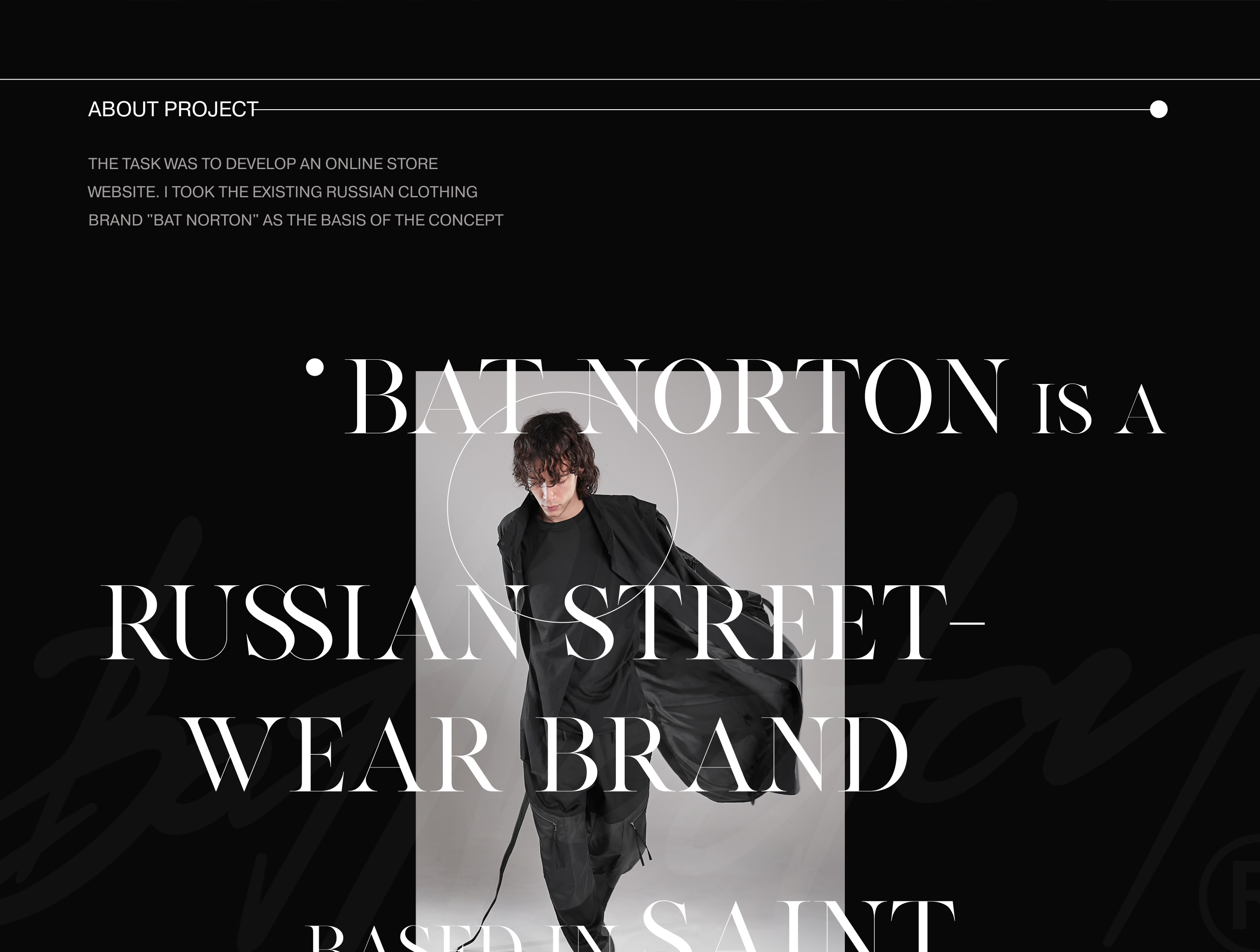 Online-store website brand "Bat Norton" — Изображение №2 — Интерфейсы, Брендинг на Dprofile