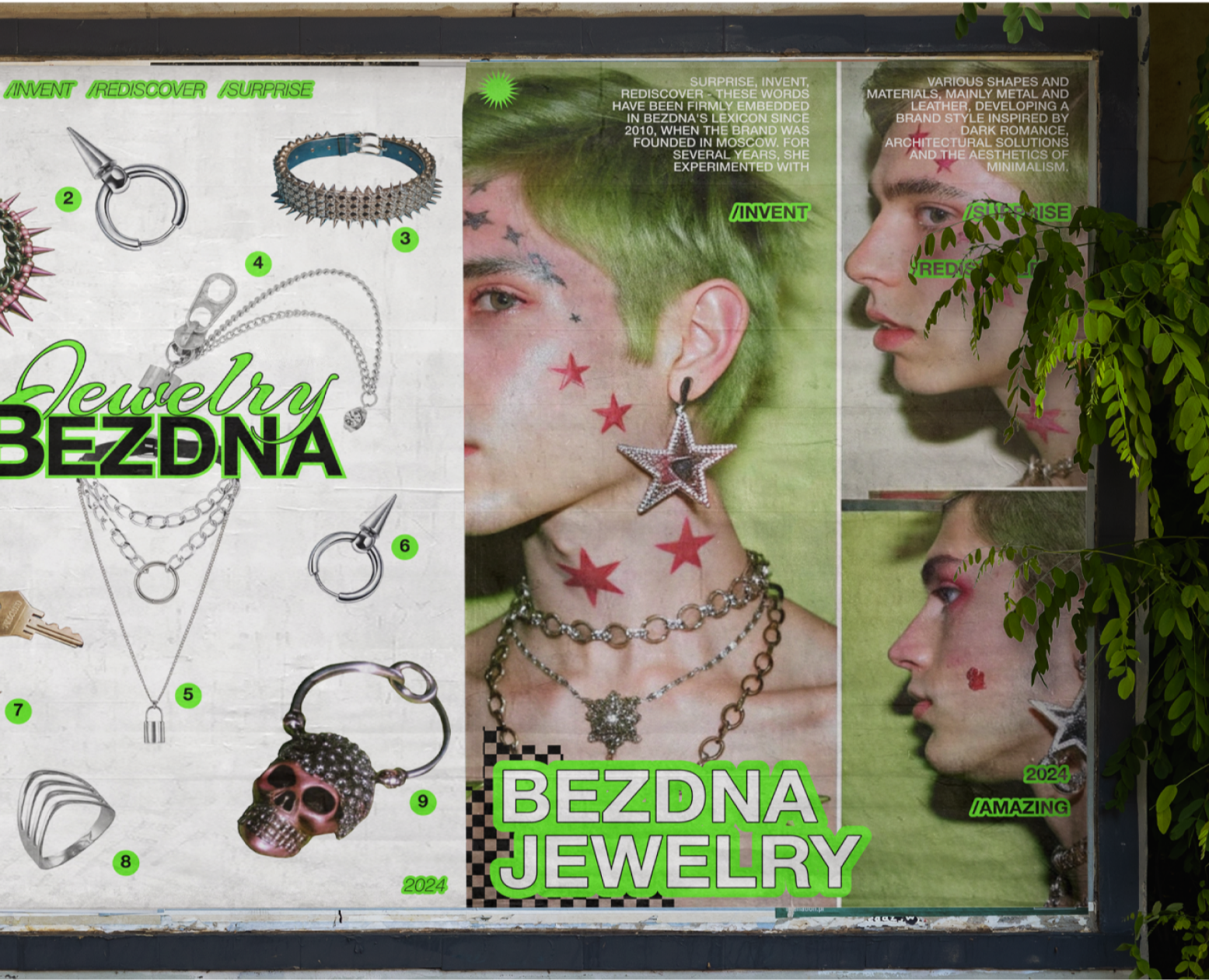 Design posters for the BEZDNA JEWELRY brand на Dprofile