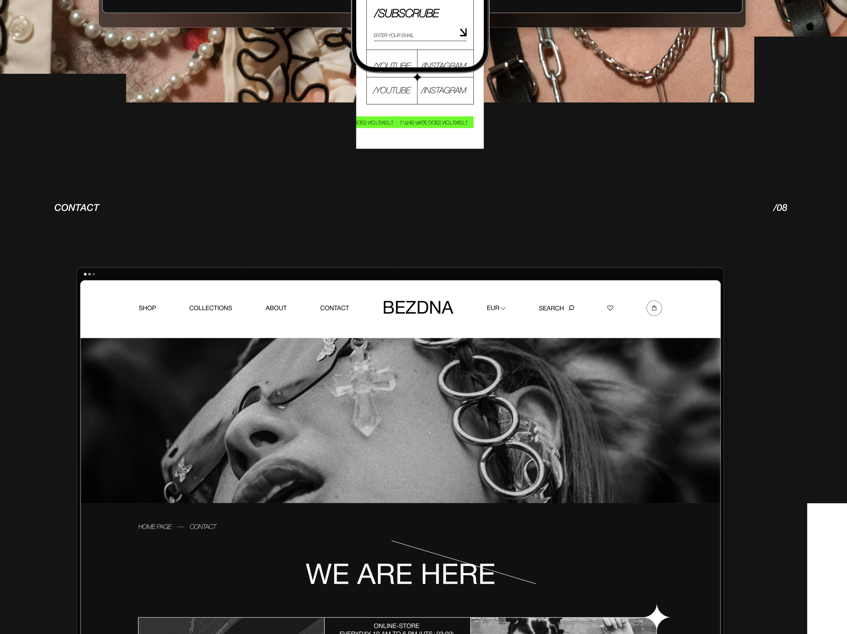 Online-store website brand "BEZDNA JEWELRY" — Изображение №20 — Интерфейсы, Брендинг на Dprofile