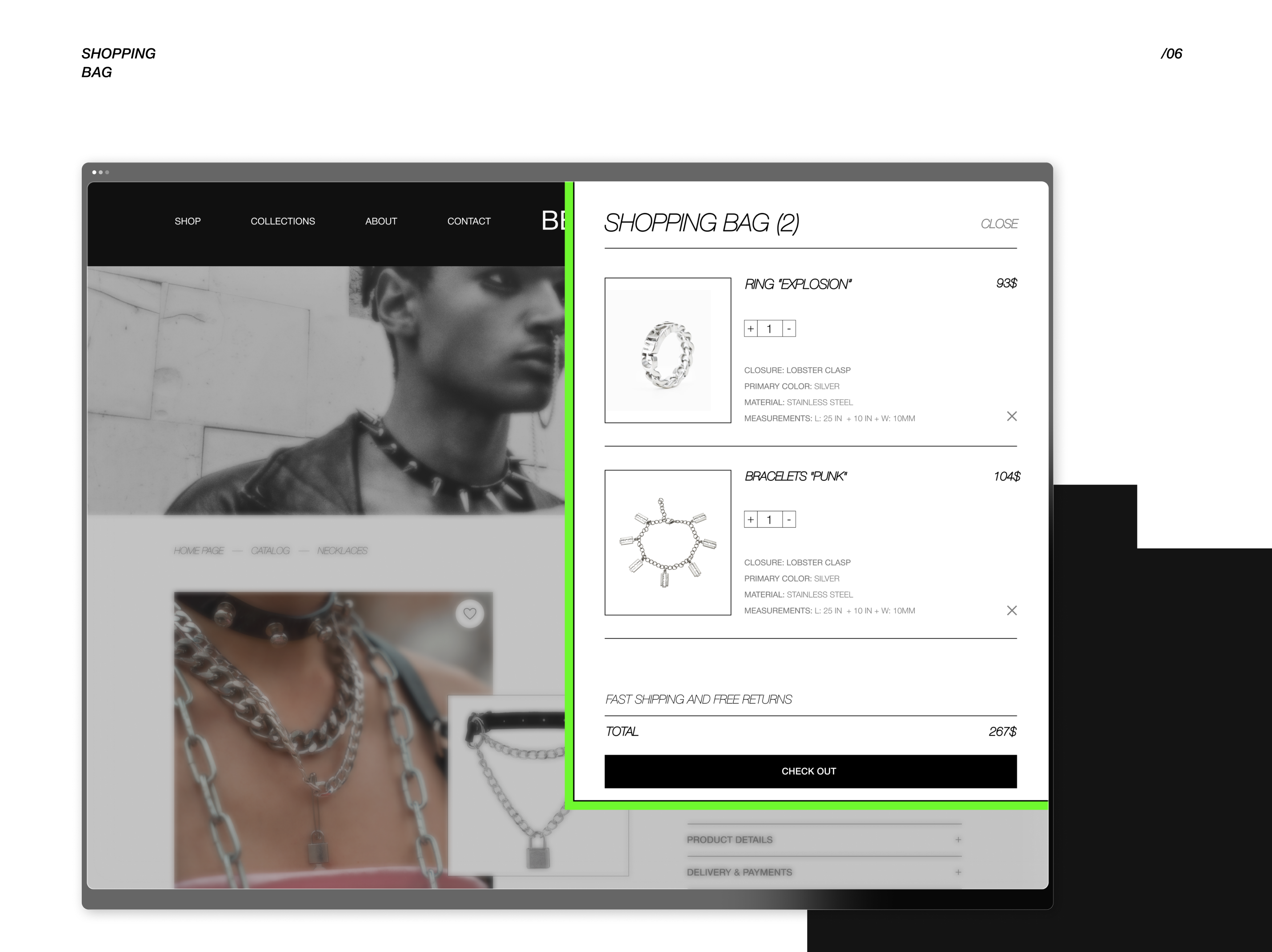 Online-store website brand "BEZDNA JEWELRY" — Изображение №14 — Интерфейсы, Брендинг на Dprofile