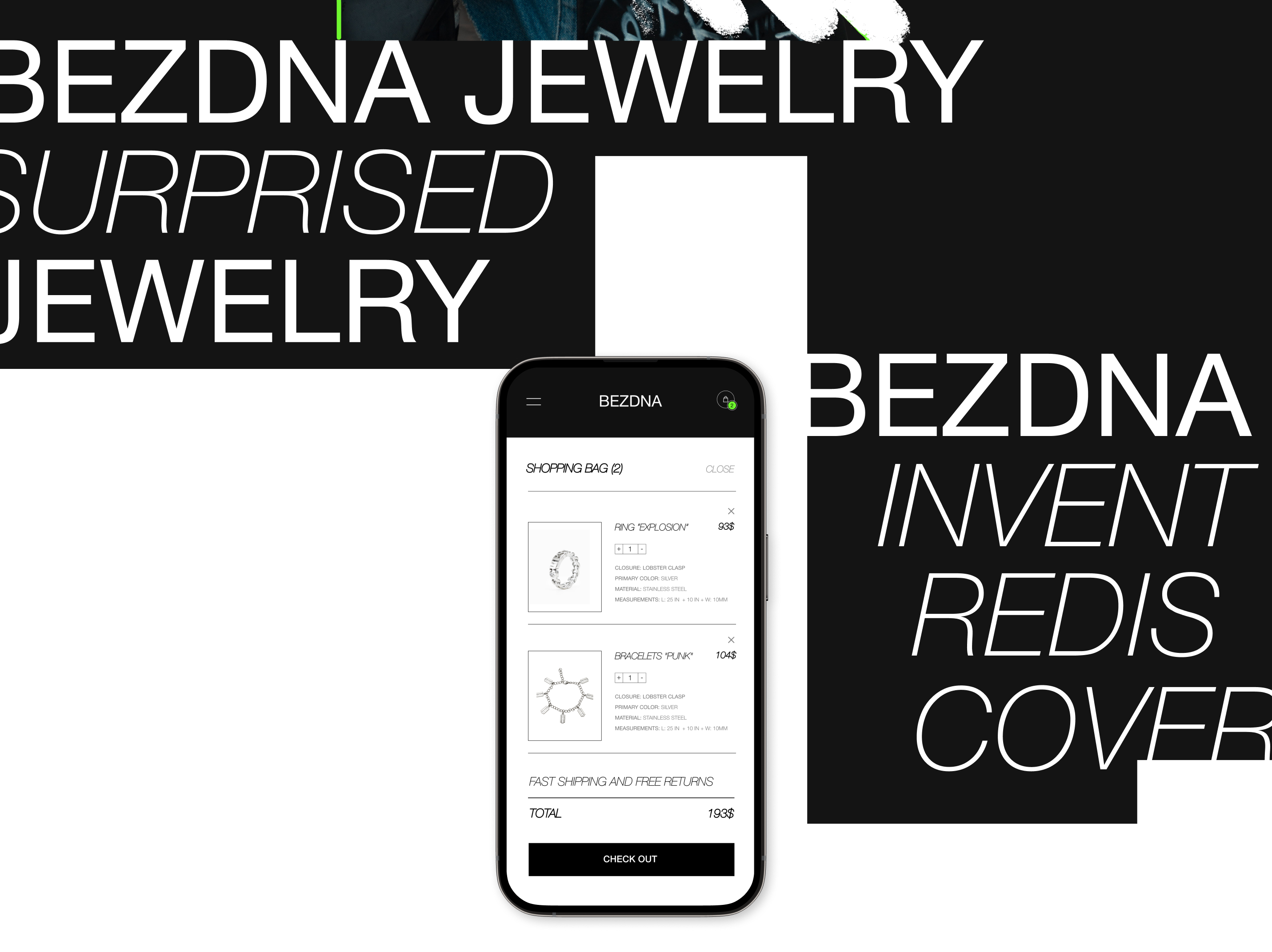 Online-store website brand "BEZDNA JEWELRY" — Изображение №13 — Интерфейсы, Брендинг на Dprofile
