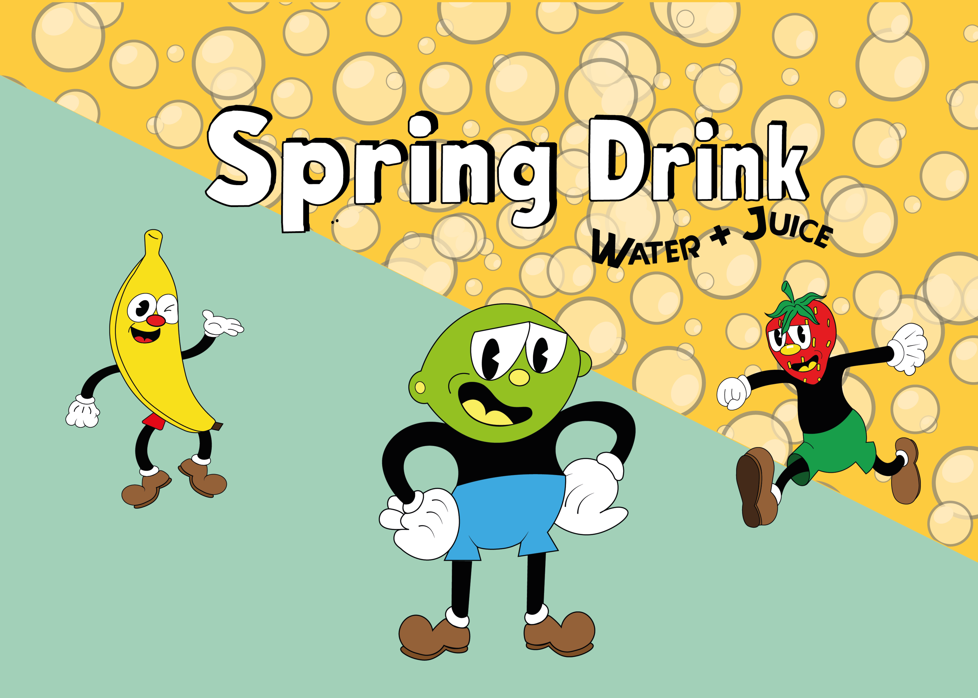 Packaging design Spring Drink | Разработка упаковки — Изображение №1 — Брендинг, Иллюстрация на Dprofile