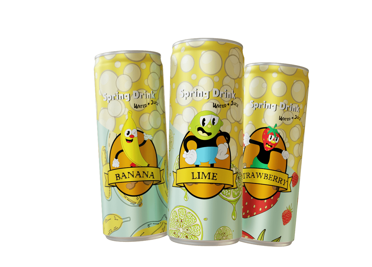 Packaging design Spring Drink | Разработка упаковки — Изображение №9 — Брендинг, Иллюстрация на Dprofile