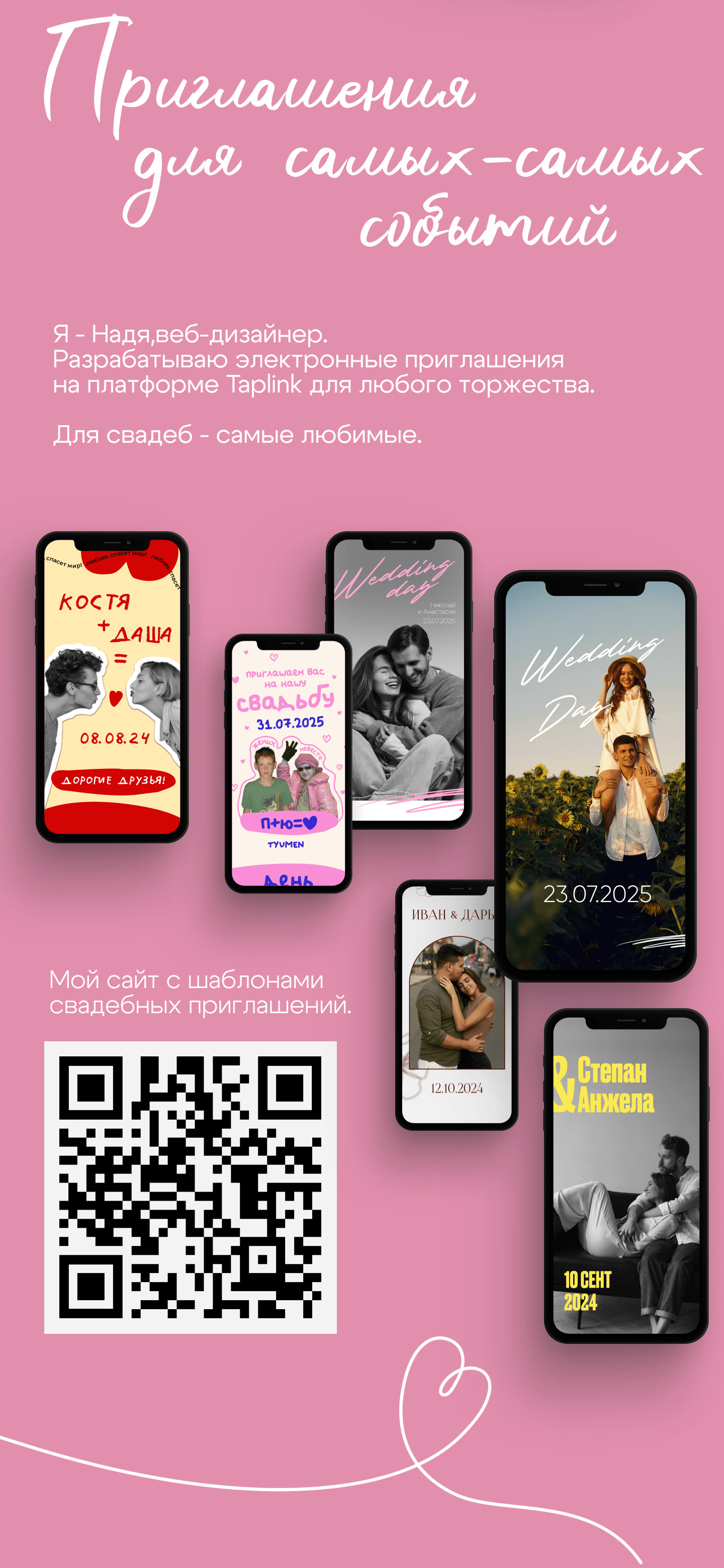 Электронное приглашение сайт на свадьбу — Изображение №2 — Иллюстрация, Маркетинг на Dprofile