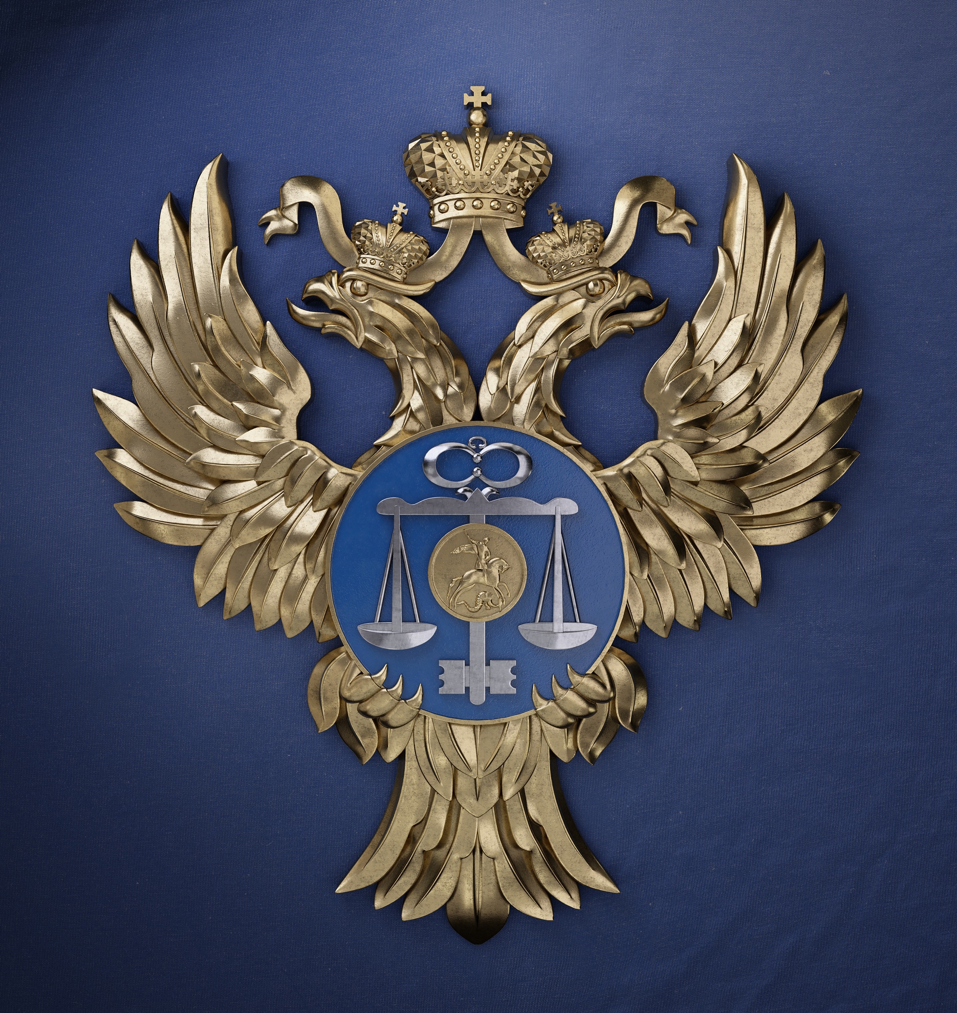 3D модель и визуализация герба Казначейства — Изображение №1 — Иллюстрация, 3D на Dprofile